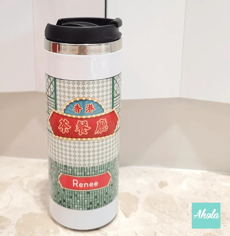 【Tea Restaurant】 Engraved Stainless Steel Hot or Cold Coffee Cup 茶餐廳不鏽鋼保冷/保温咖啡杯