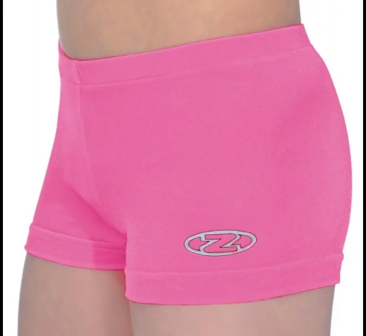 THE ZONE Velour Gymnastic Shorts Z2000