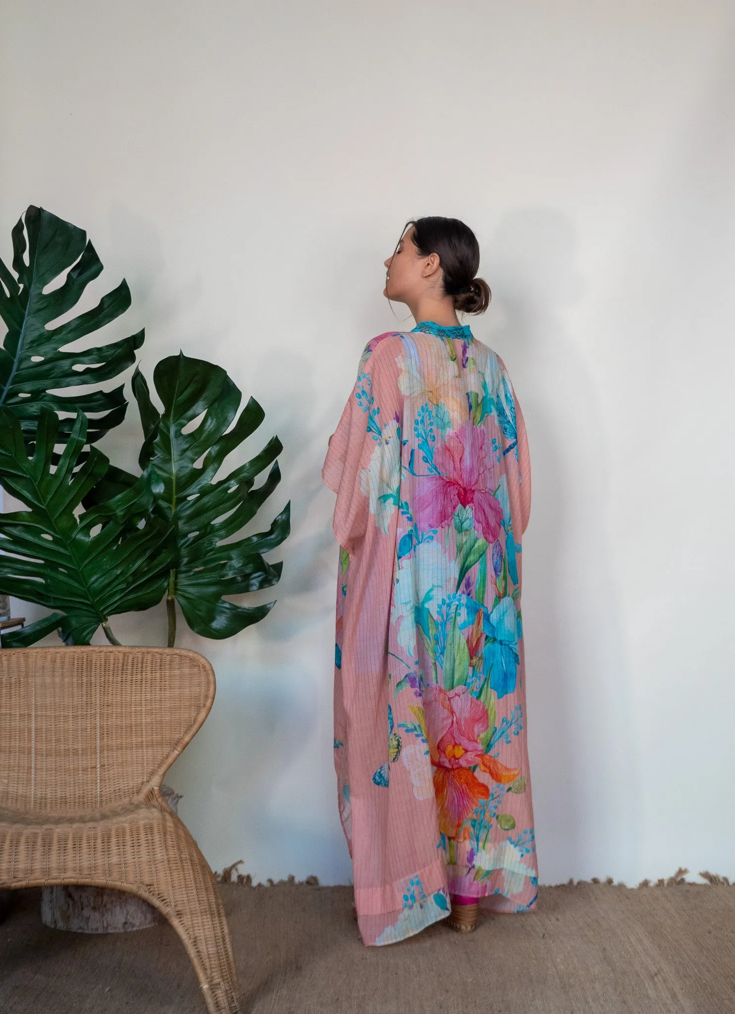 Tropical Print Kimono