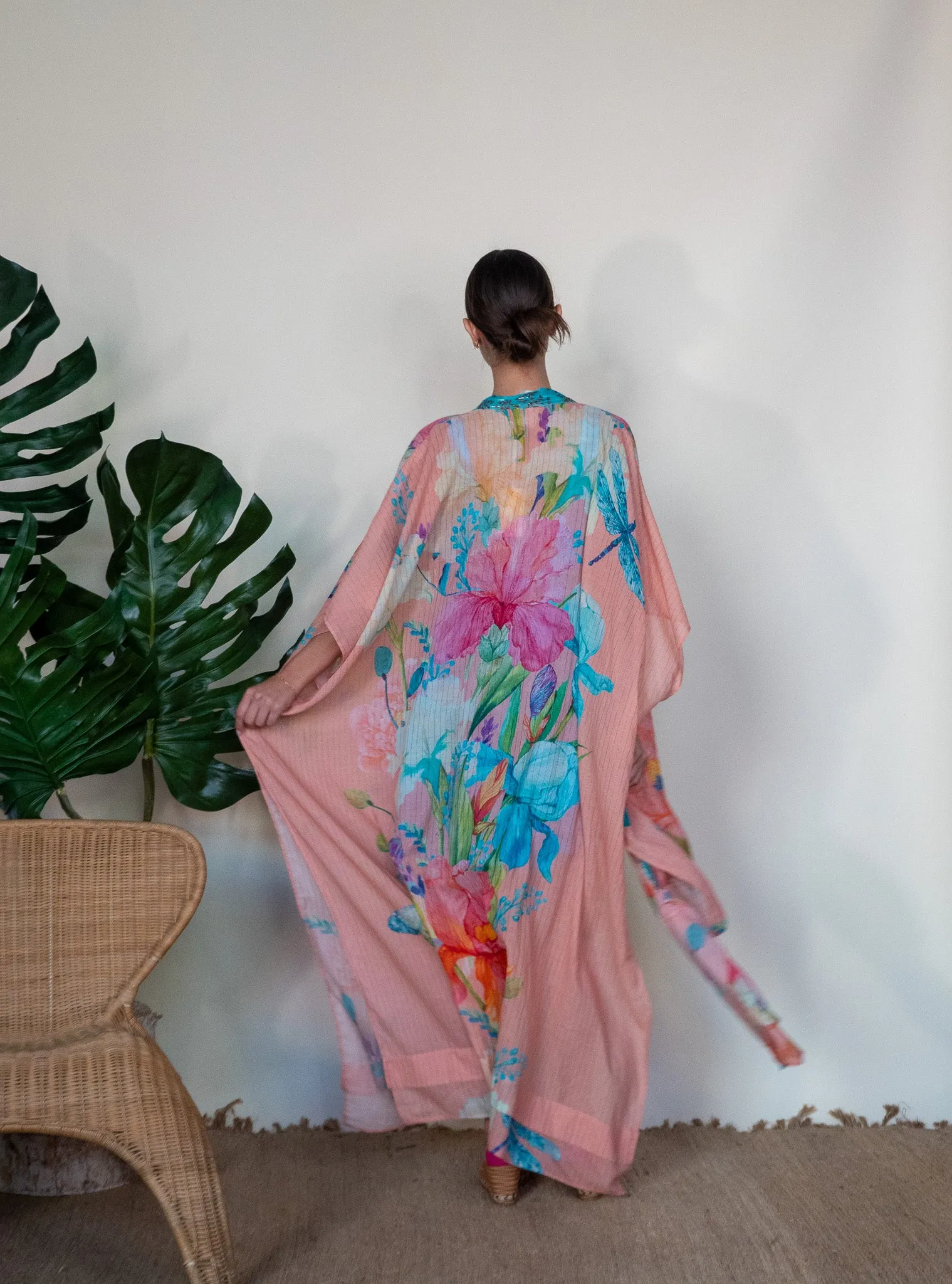 Tropical Print Kimono