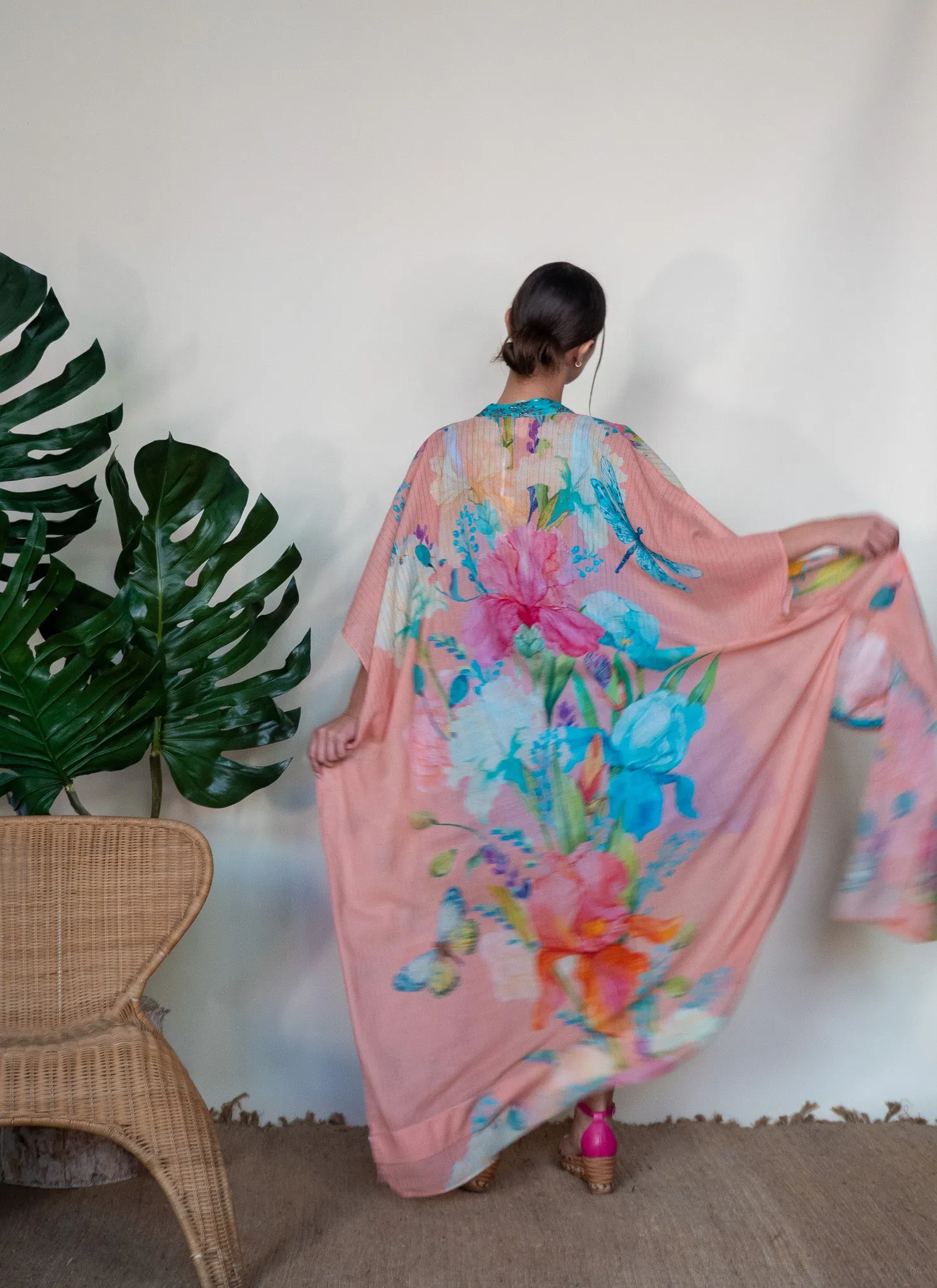 Tropical Print Kimono