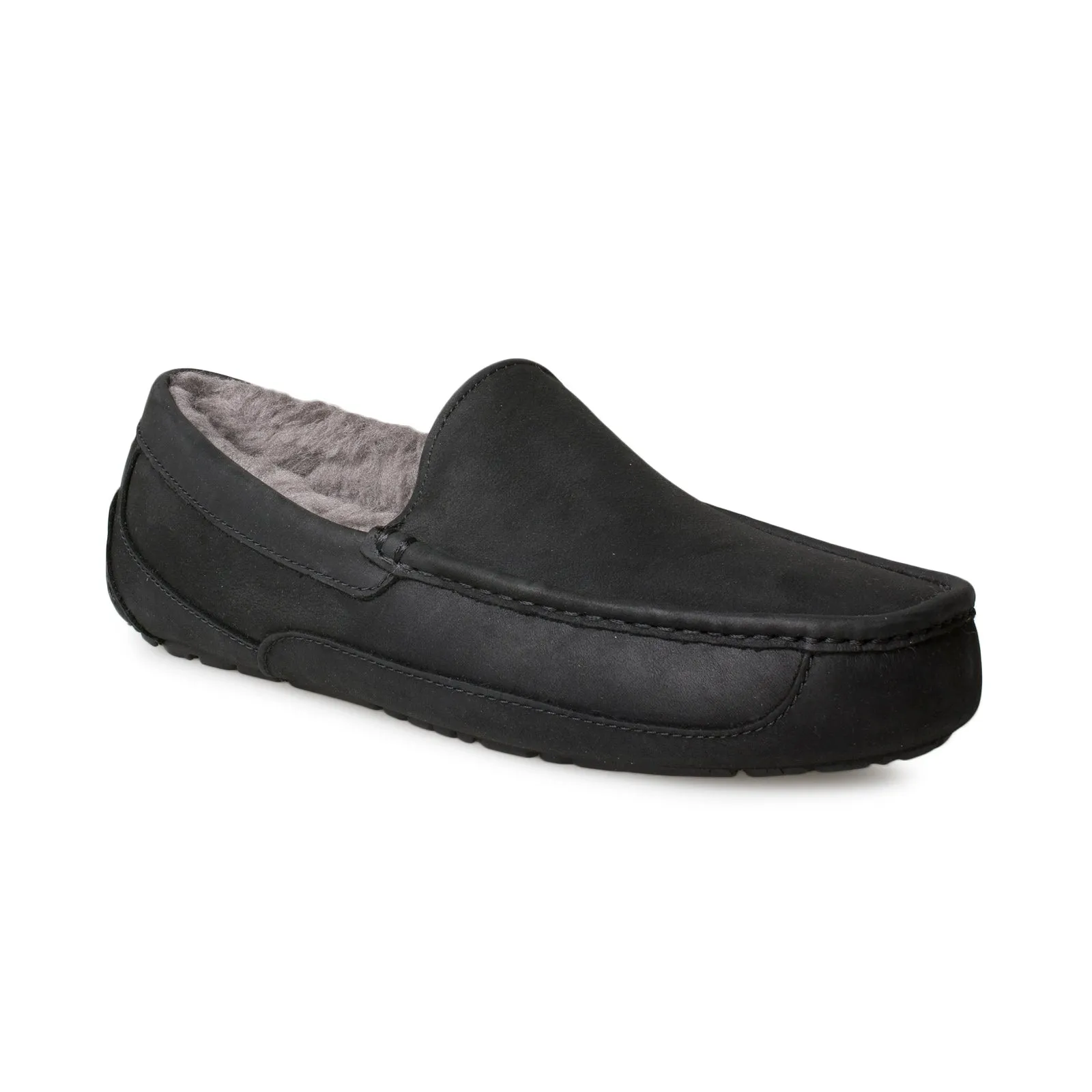 UGG Ascot black leather shoes for men