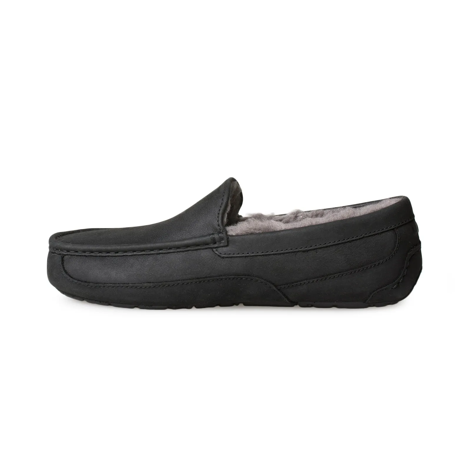 UGG Ascot black leather shoes for men