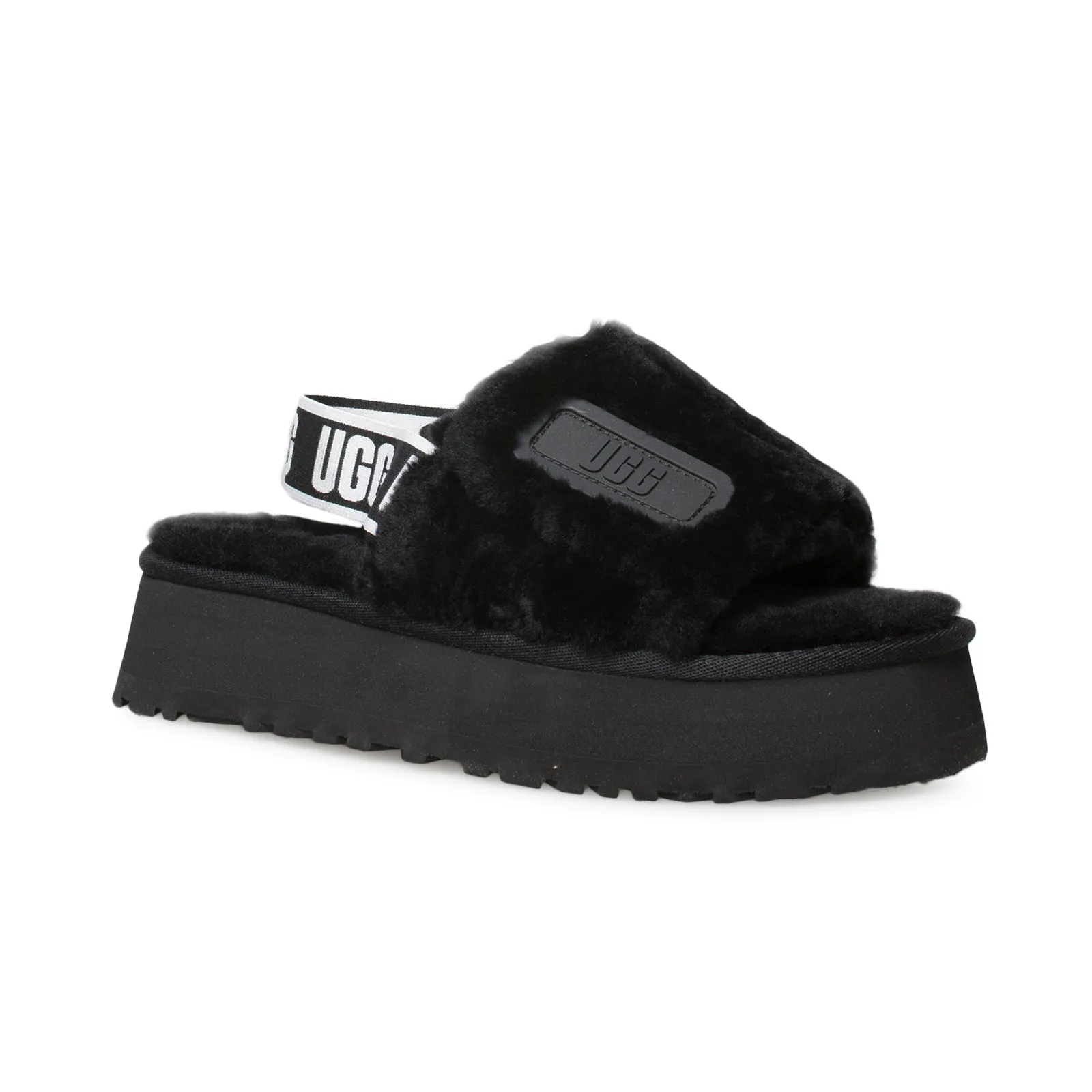 UGG Disco Slide Black Shoes Women's