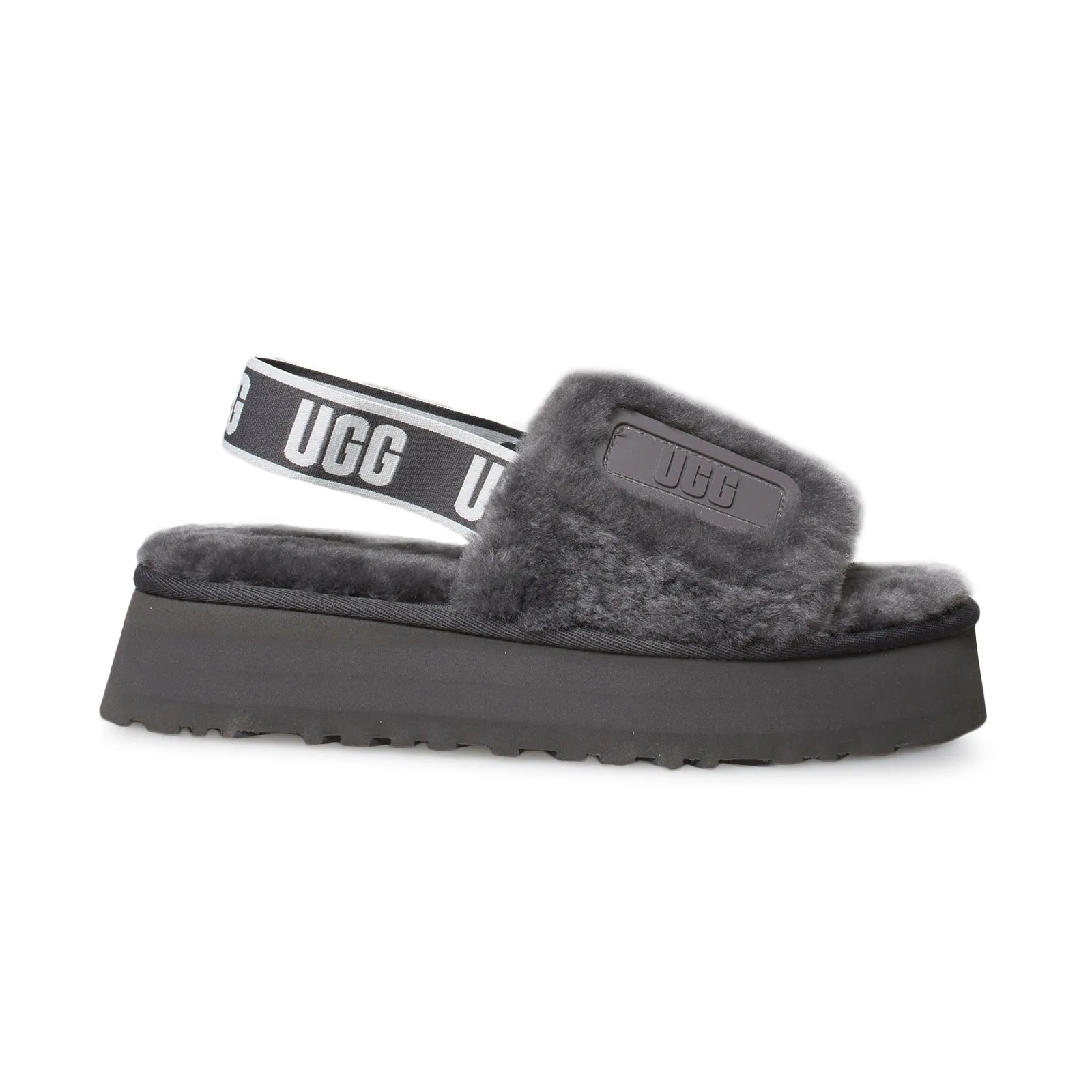 UGG Disco Slide Dark Grey Shoes for Women