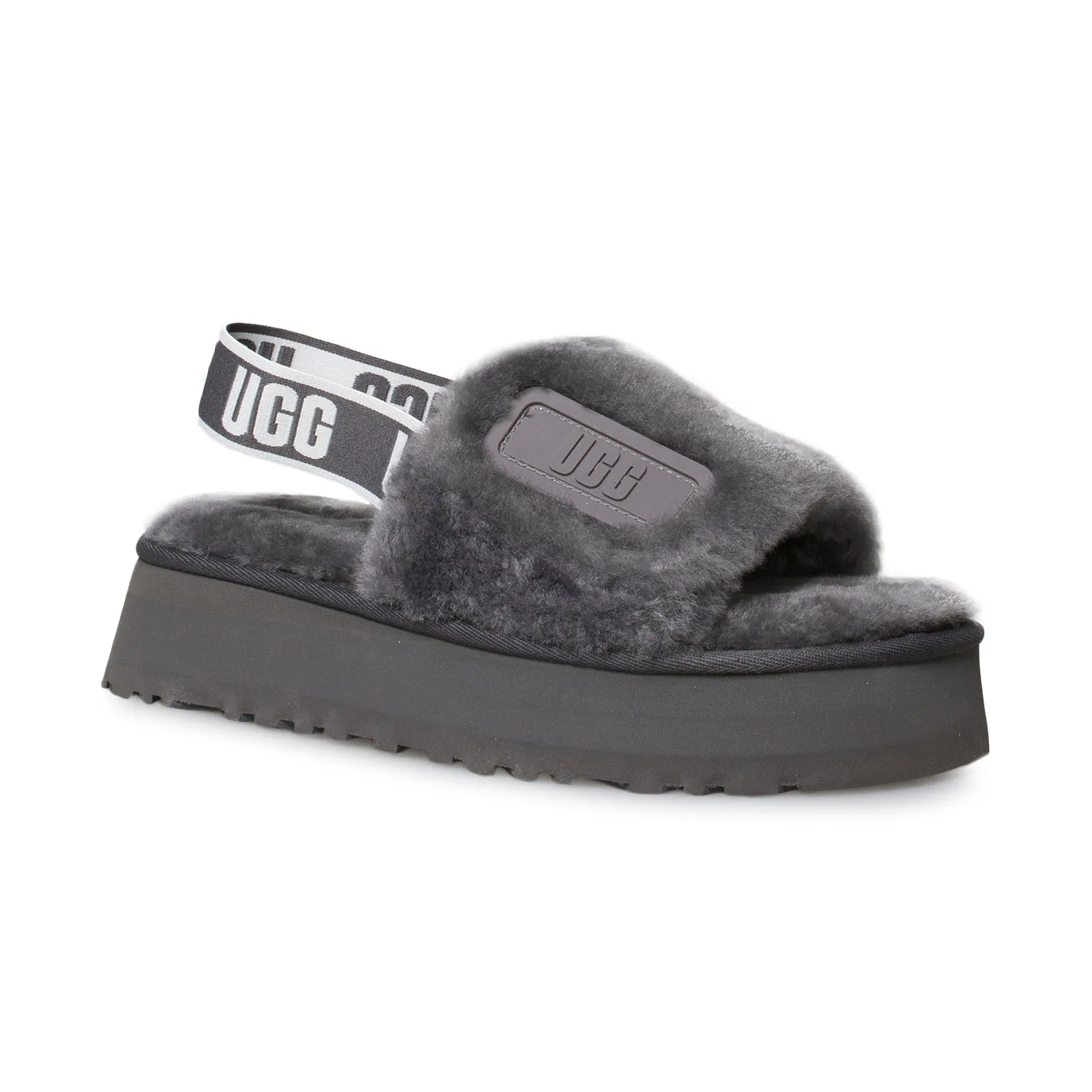 UGG Disco Slide Dark Grey Shoes for Women