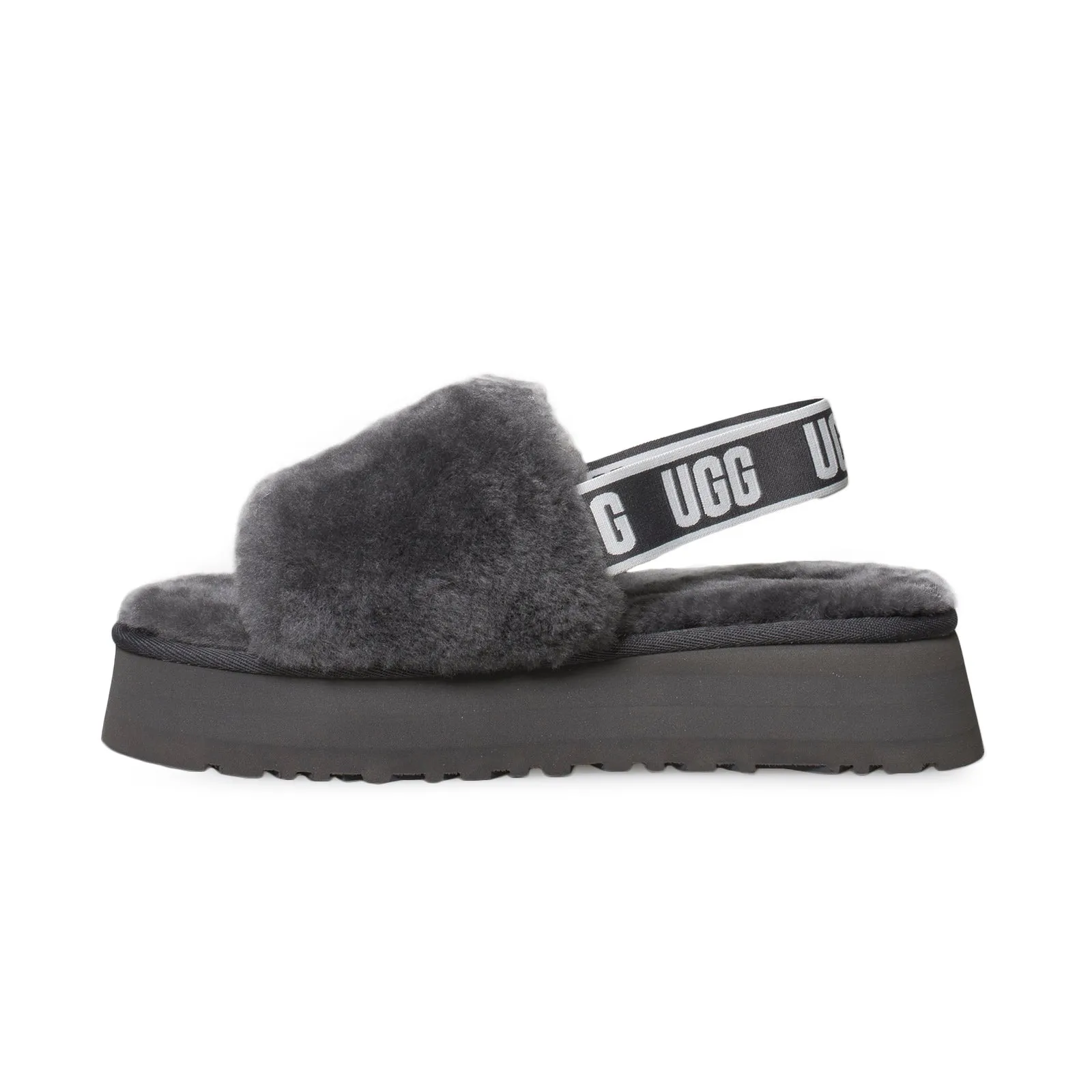 UGG Disco Slide Dark Grey Shoes for Women