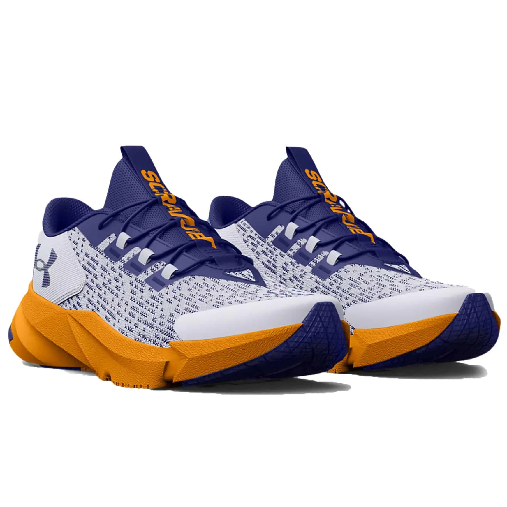 Under Armour Boy’s UA Scramjet 5 Running Shoes – Mod Gray / Orange Shock