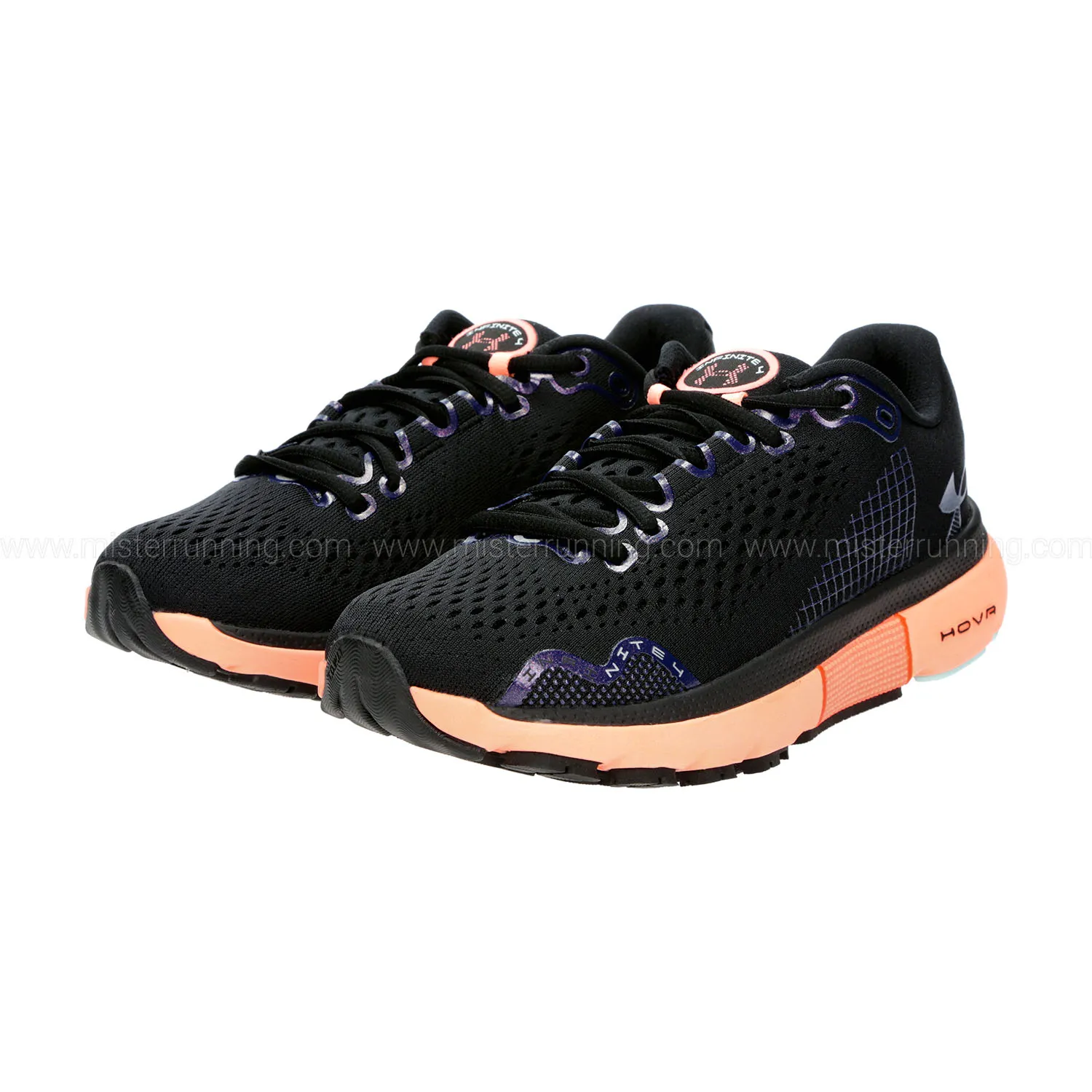 Under Armour HOVR Infinite 4  Black/Lunar Coral - Shop Now