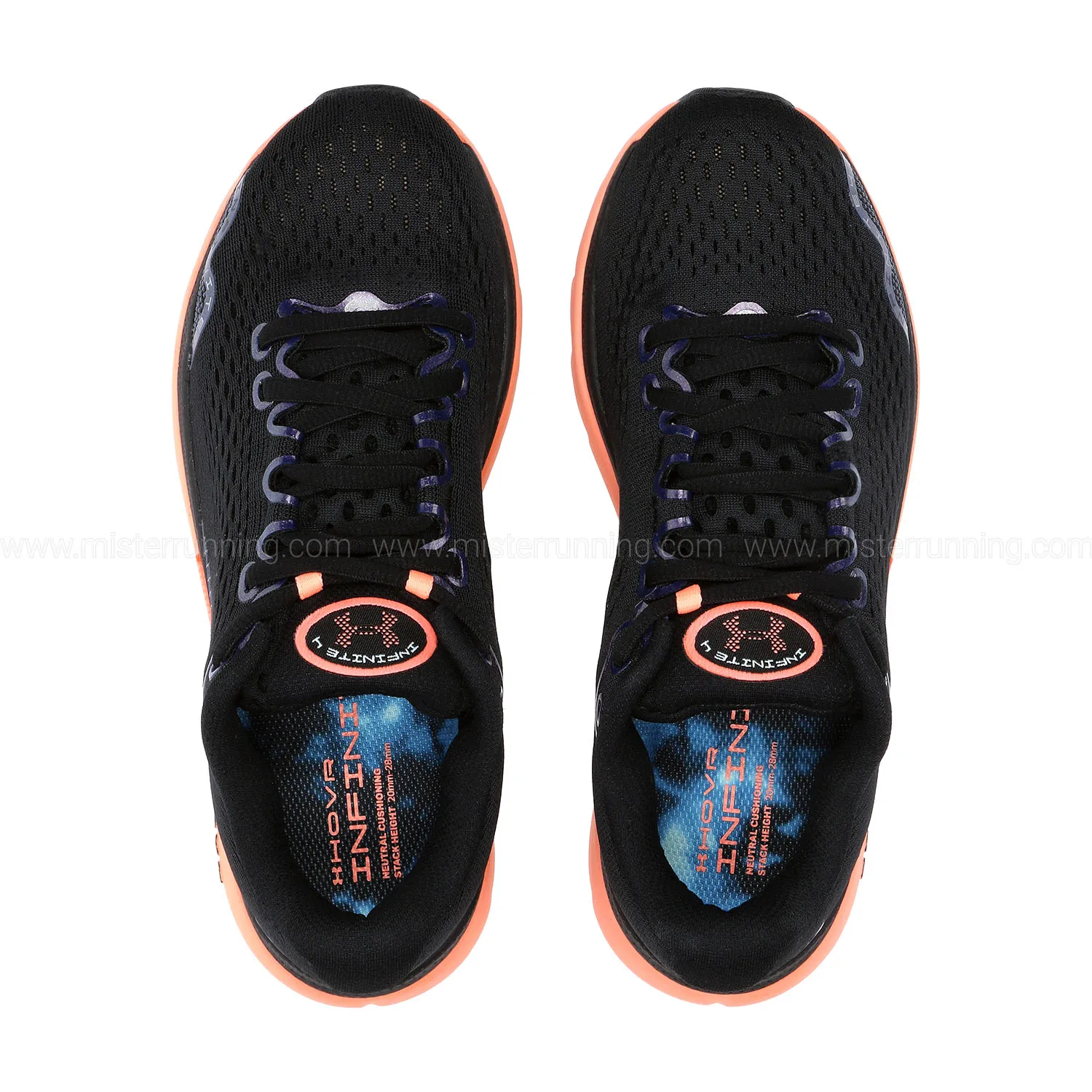 Under Armour HOVR Infinite 4  Black/Lunar Coral - Shop Now