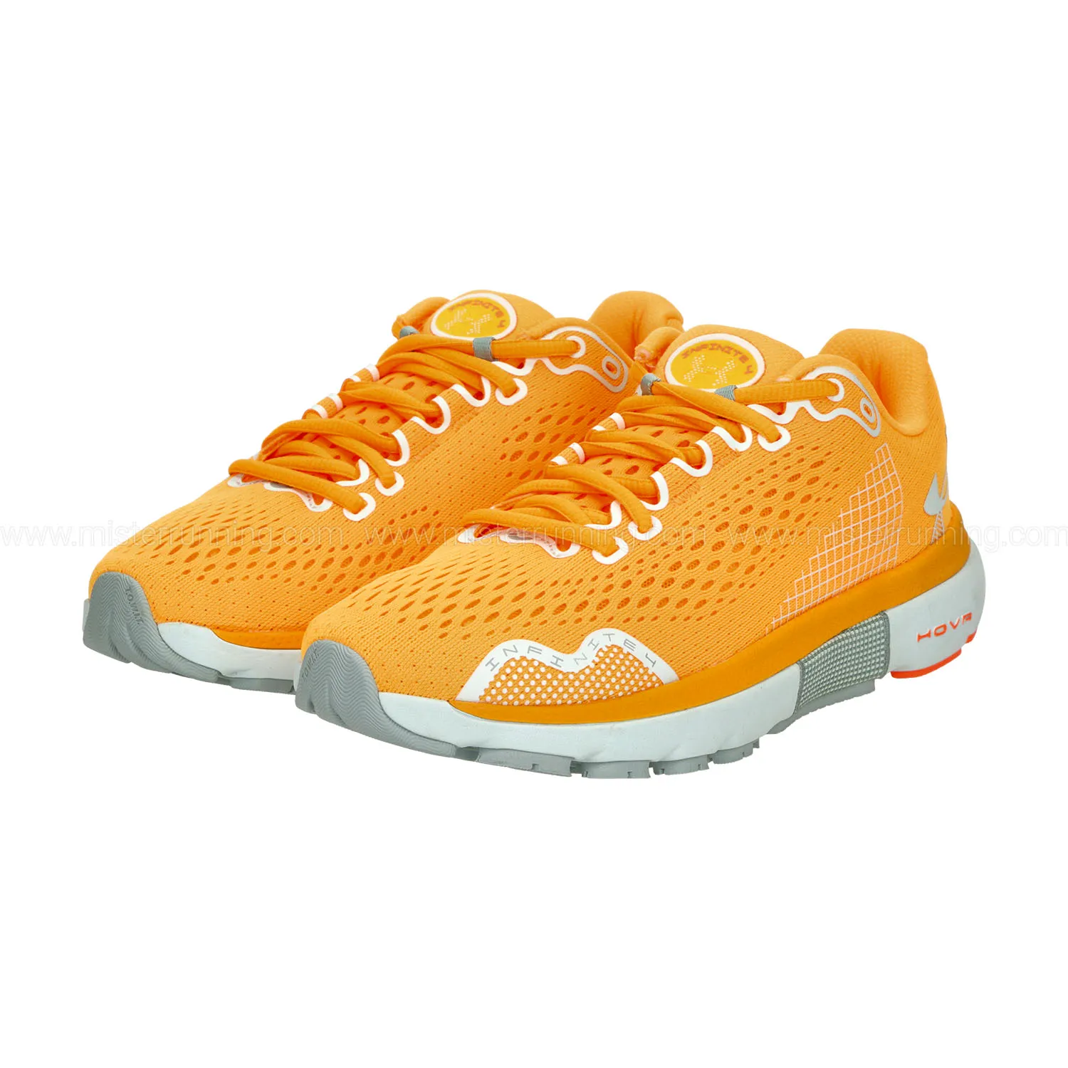 Under Armour HOVR Infinite 4 Yellow running shoes.