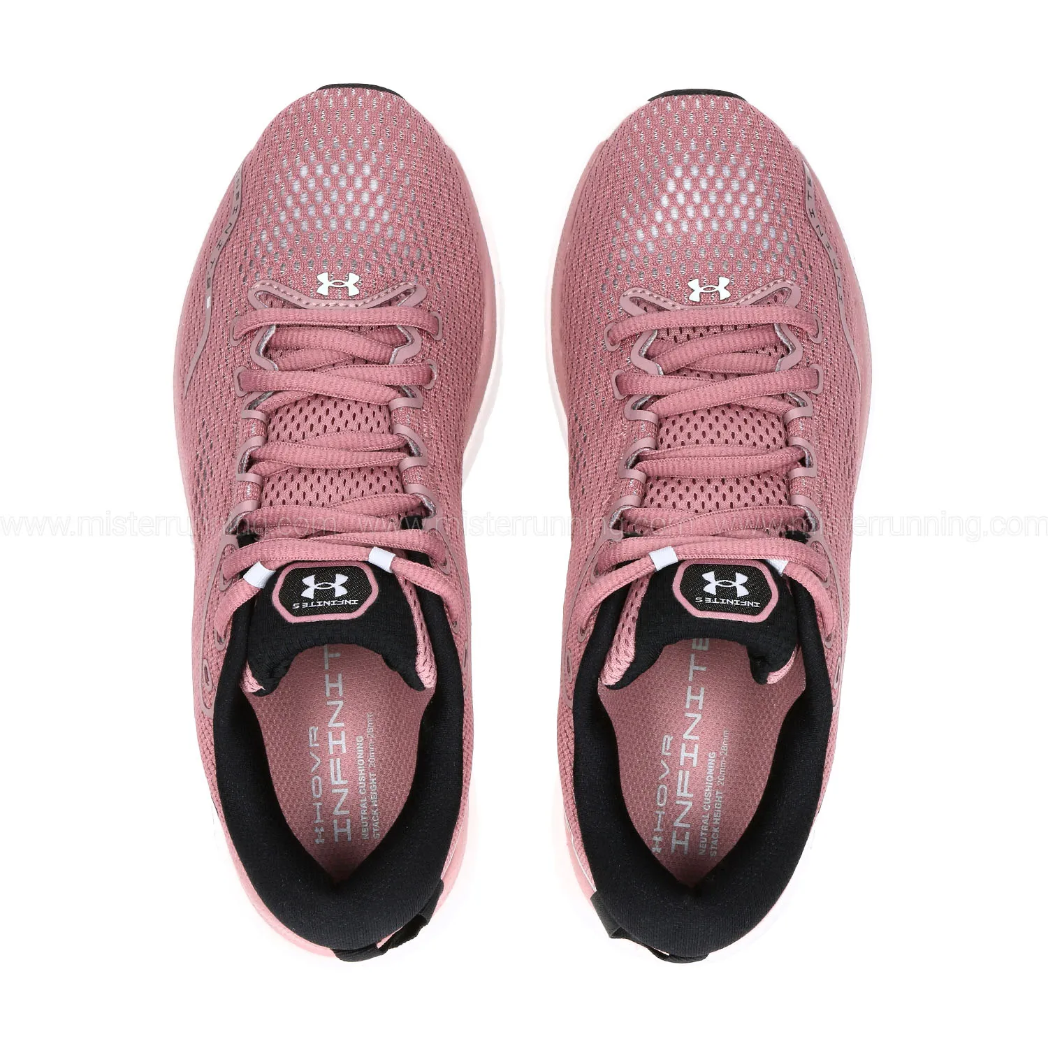 Under Armour HOVR Infinite 5 Pink Elixir, White, Black | Shop Now