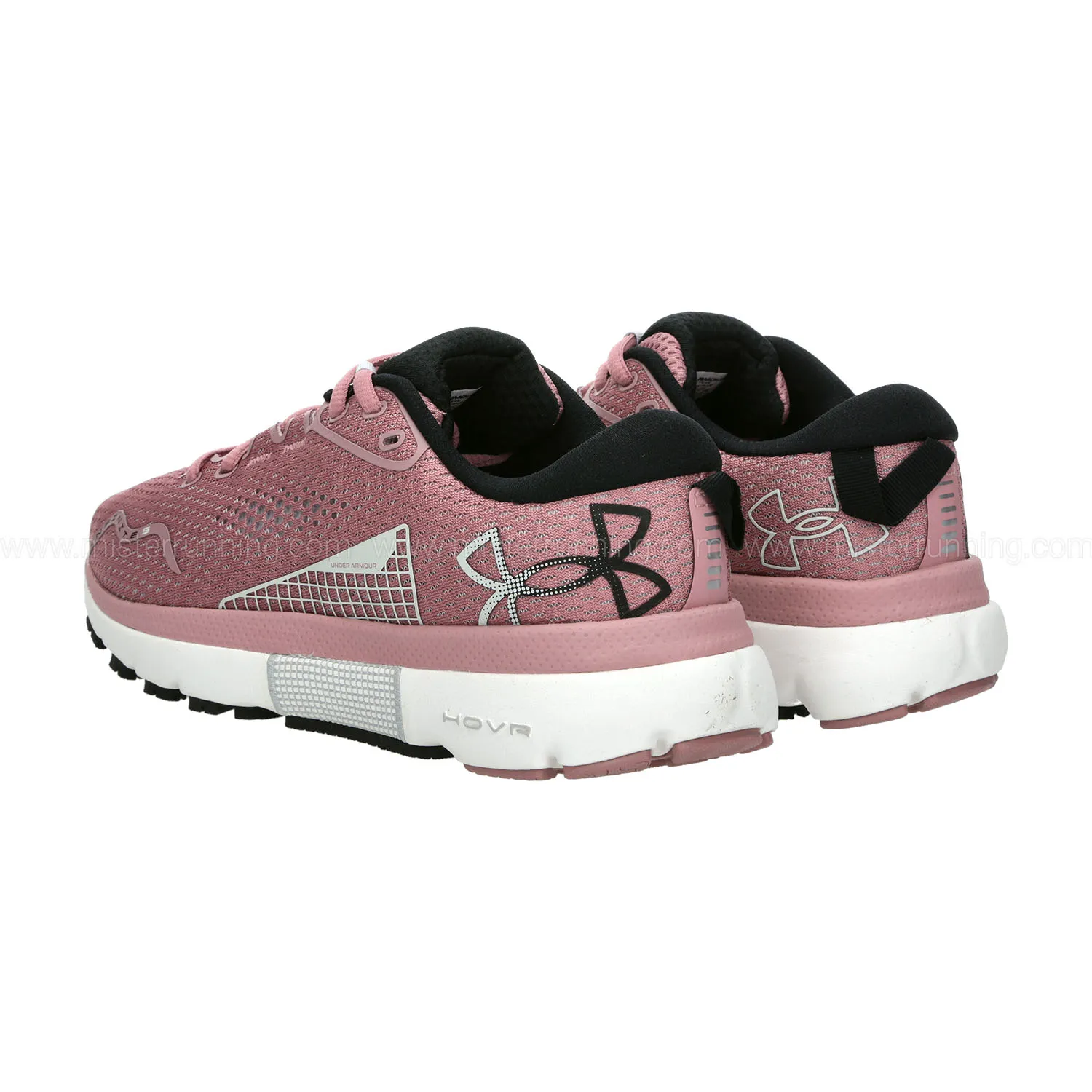 Under Armour HOVR Infinite 5 Pink Elixir, White, Black | Shop Now