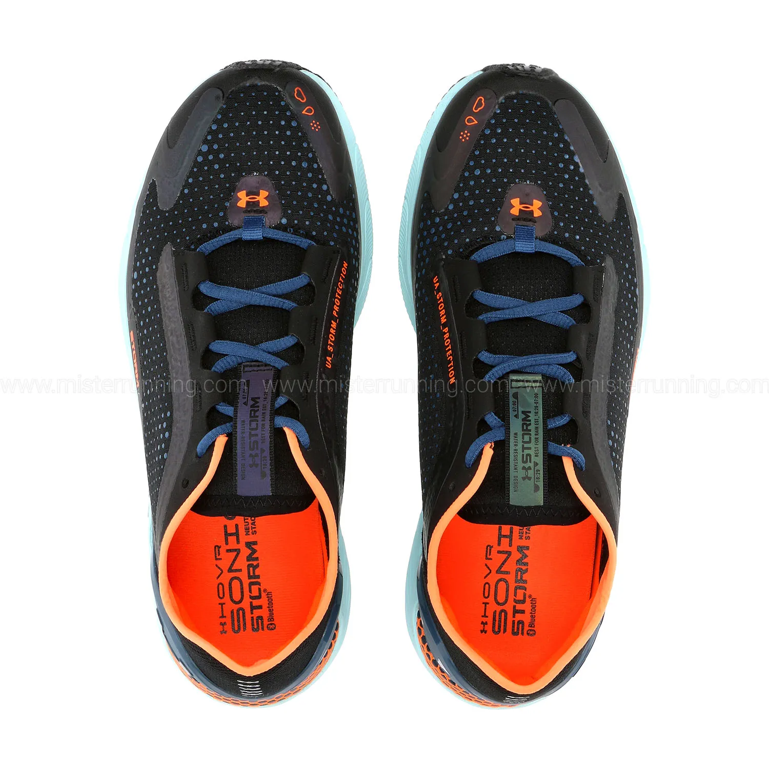 Under Armour HOVR Sonic 5 STORM Black Petrol Blue Panic Orange