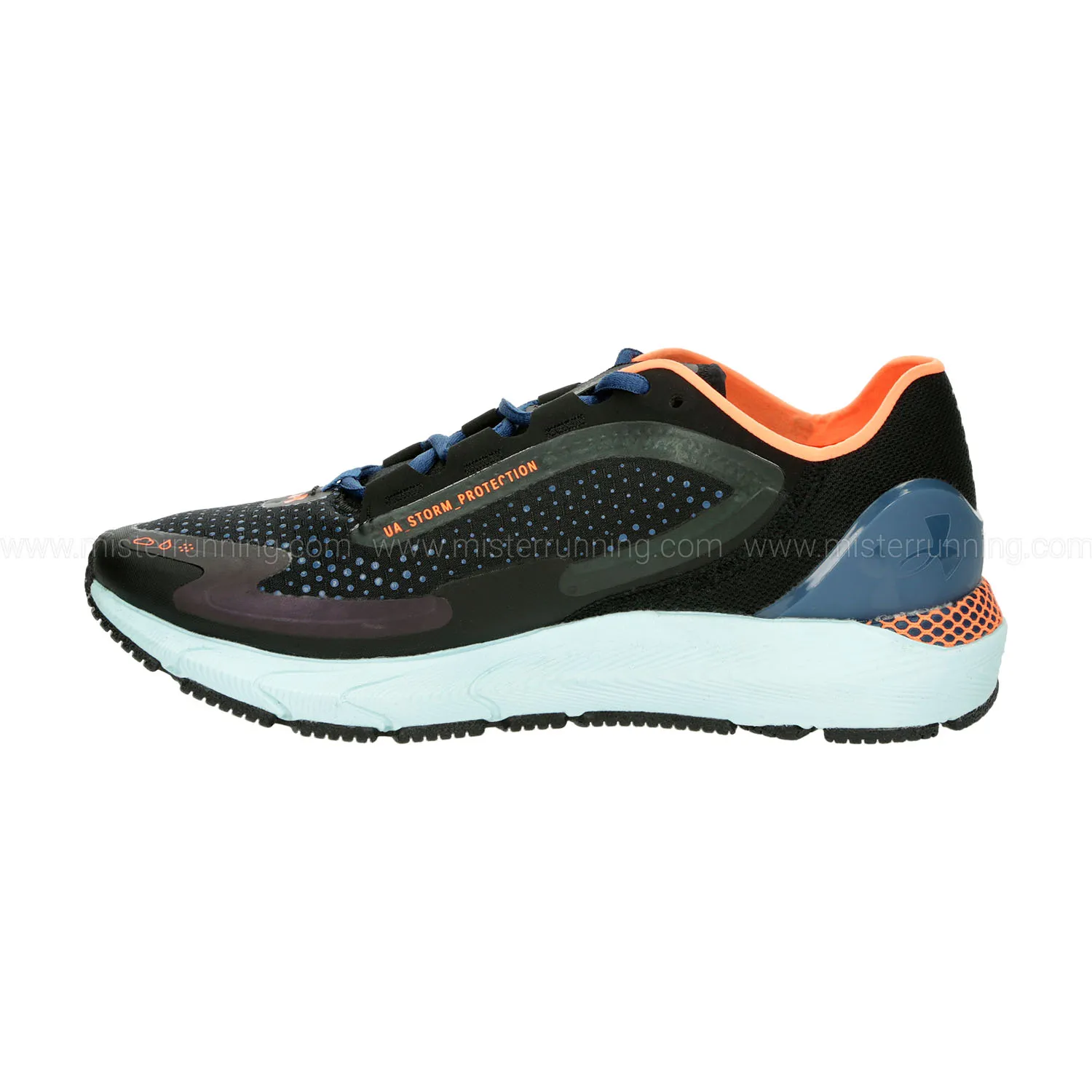 Under Armour HOVR Sonic 5 STORM Black Petrol Blue Panic Orange