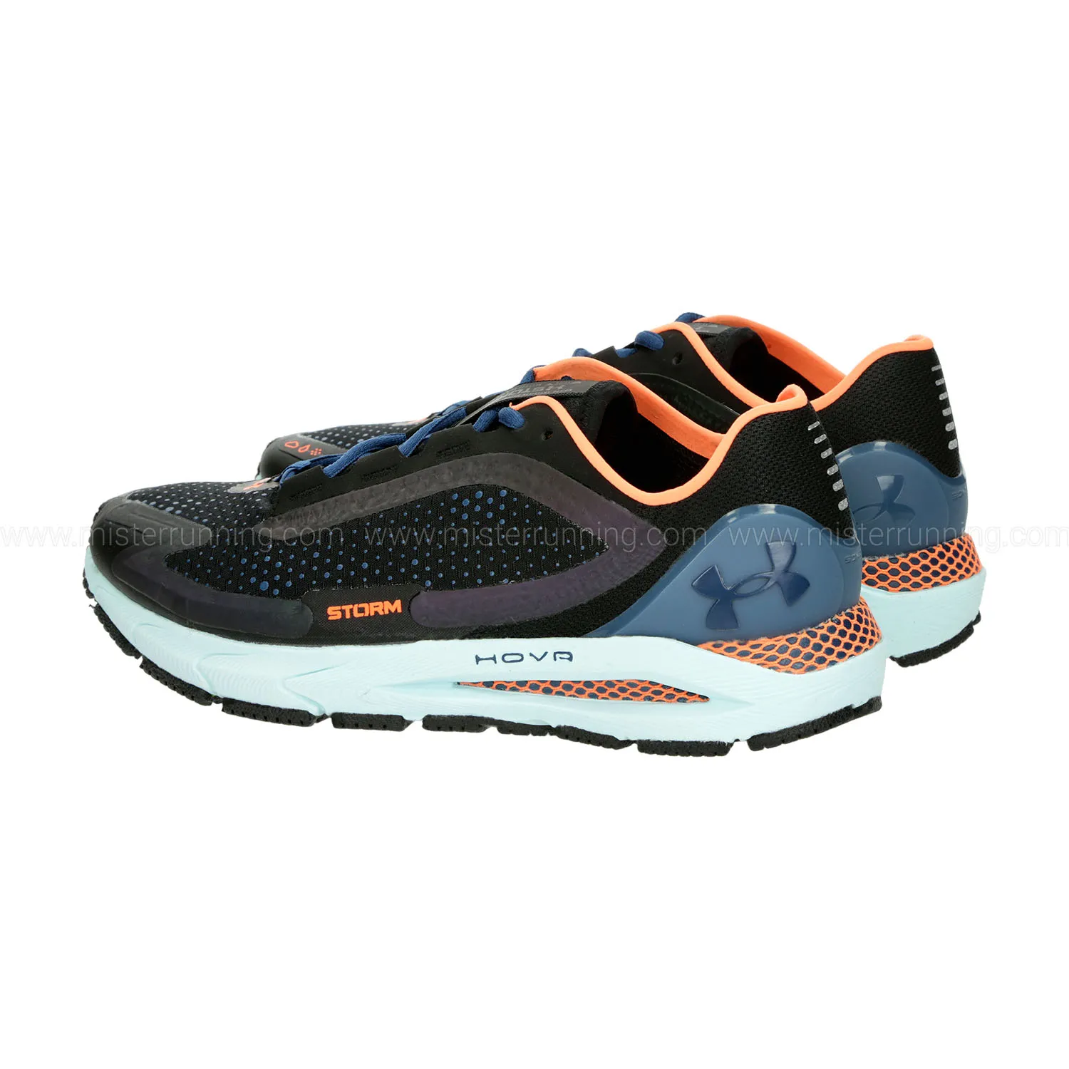 Under Armour HOVR Sonic 5 STORM Black Petrol Blue Panic Orange