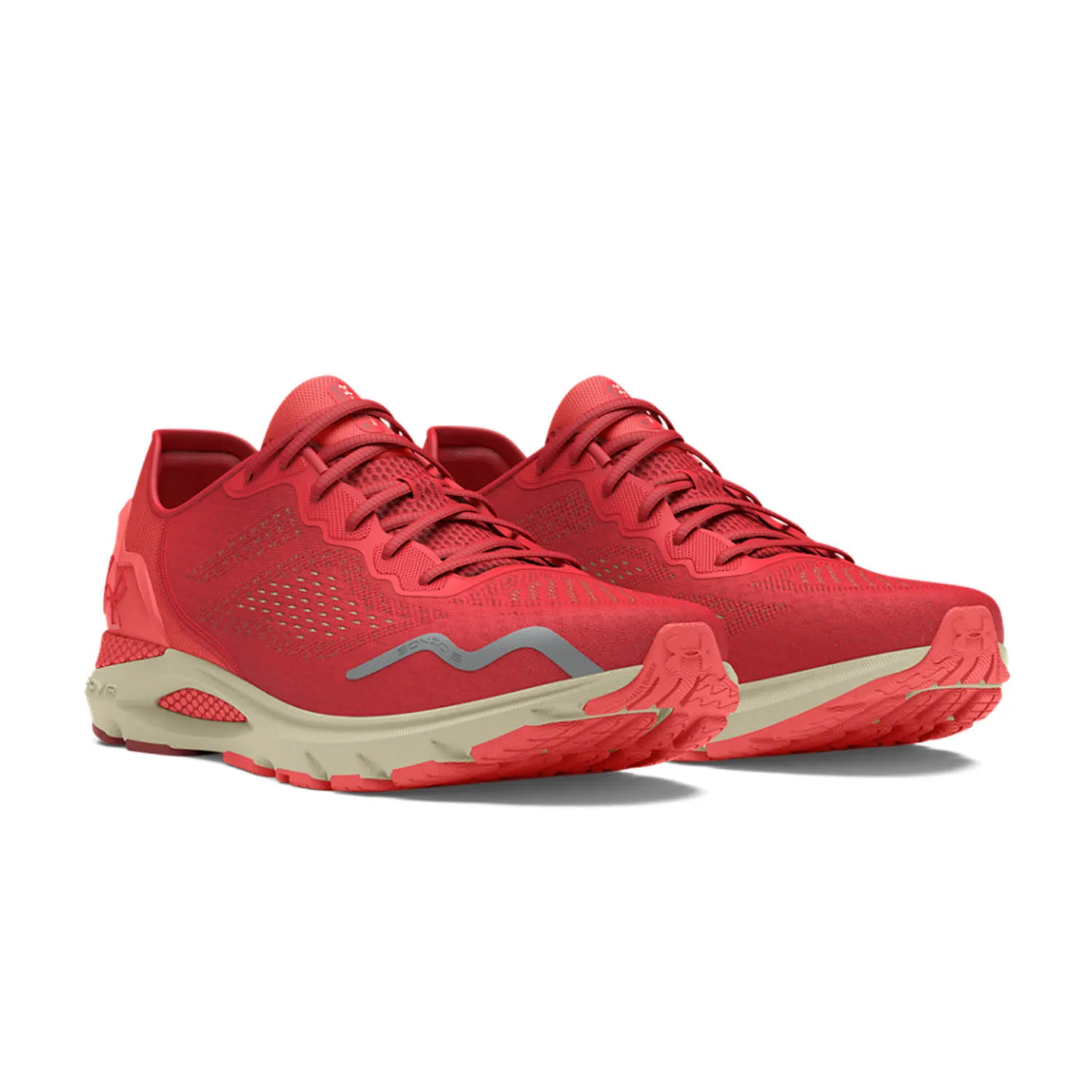 Under Armour HOVR Sonic 6 Red Solstice/Coho sneakers.