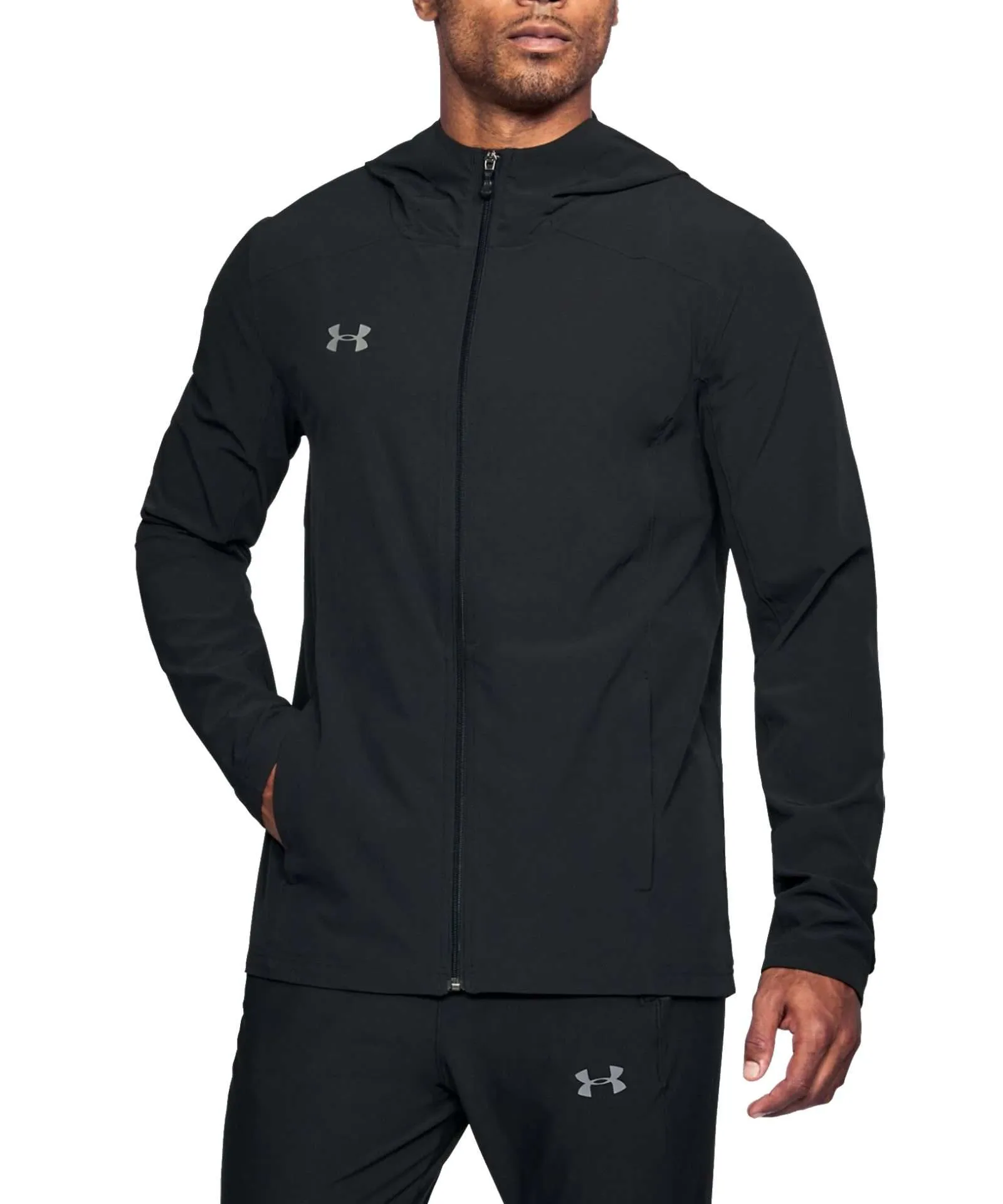 Under Armour Men’s Challenger II Storm Shell Jacket (Black/Graphite)