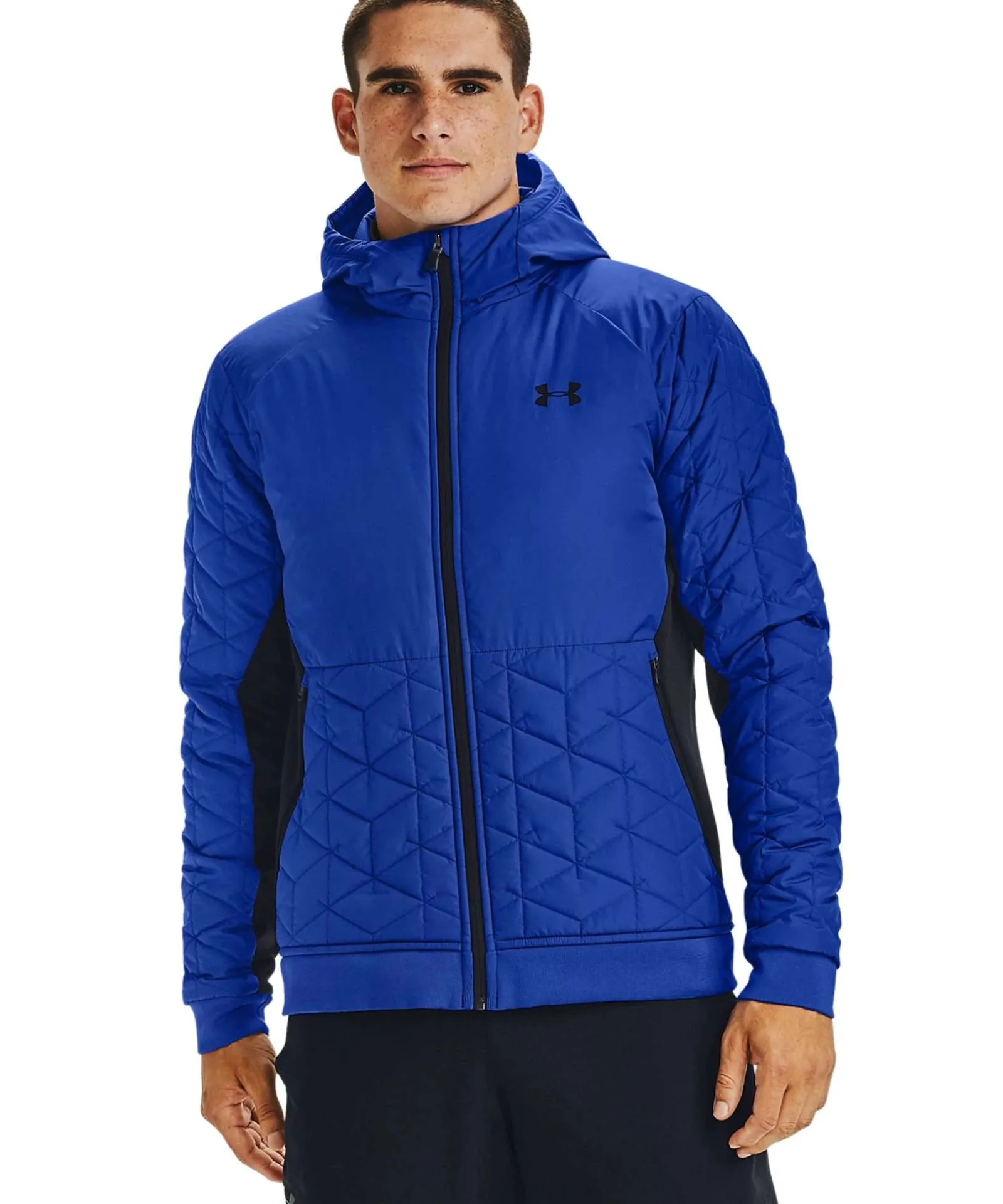 Under Armour Men’s Coldgear Reactor Performance Hybrid Jacket (Emotion Blue/Black/Black)