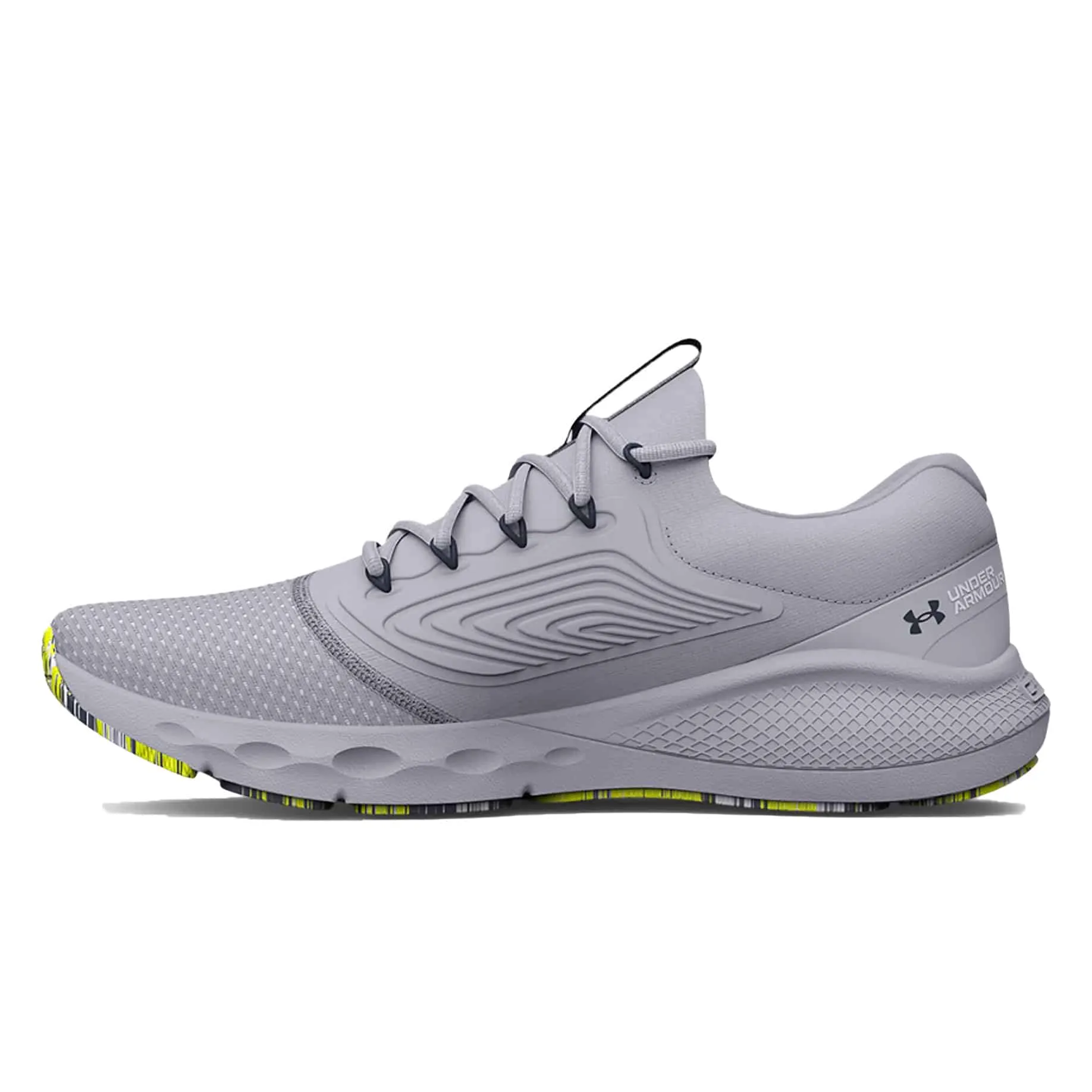 Under Armour Men’s UA Charged Vantage 2 Marble Running Shoes – Mod Gray / Tempered Steel