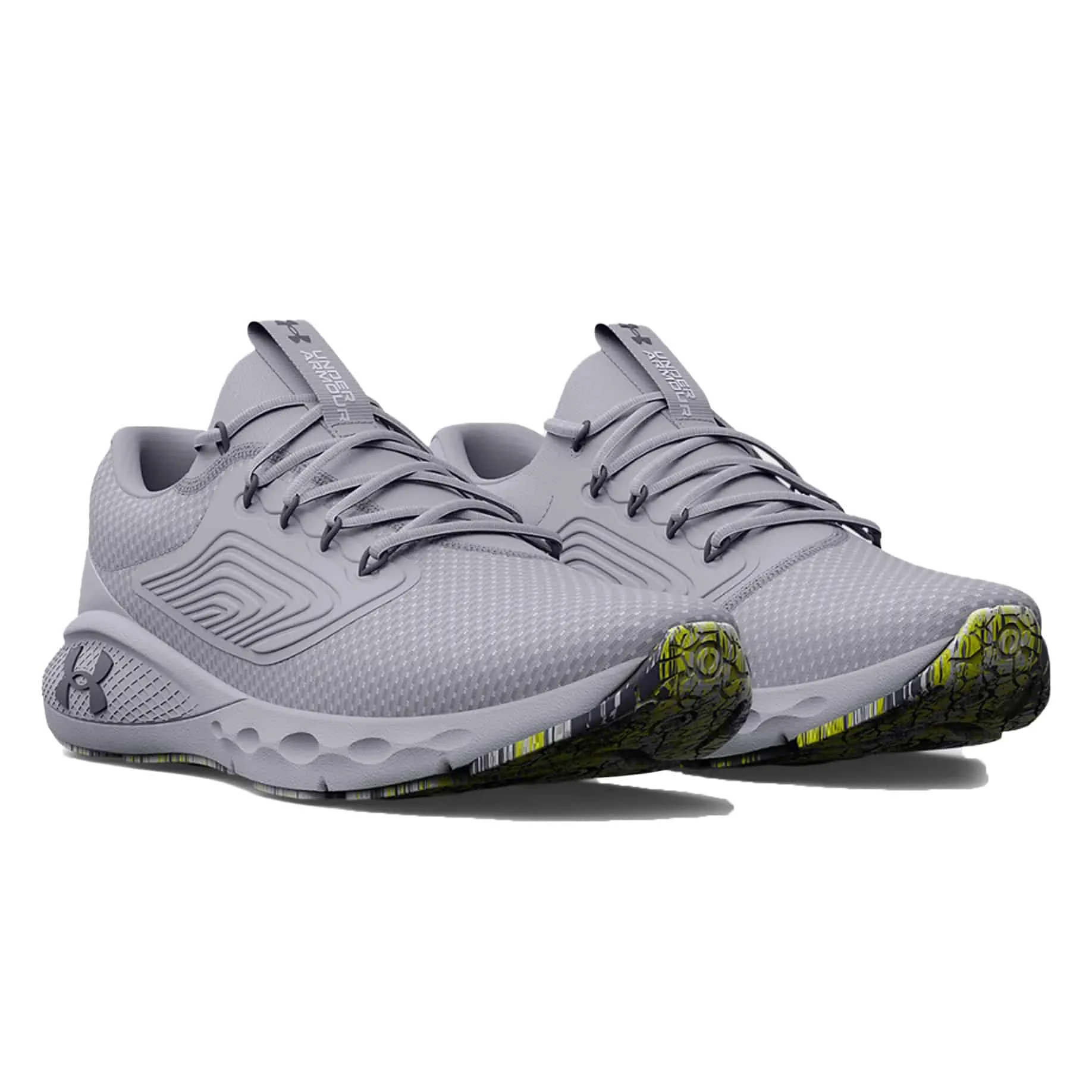 Under Armour Men’s UA Charged Vantage 2 Marble Running Shoes – Mod Gray / Tempered Steel