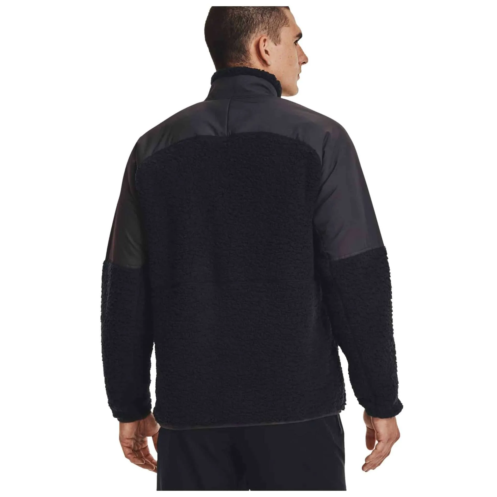 Under Armour Men’s UA Legacy Sherpa Full-Zip – Black / Jet Gray