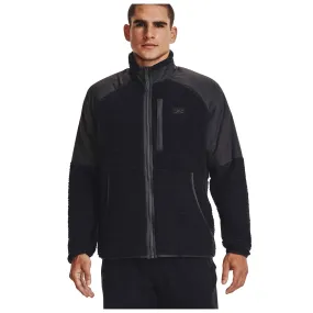 Under Armour Men’s UA Legacy Sherpa Full-Zip – Black / Jet Gray