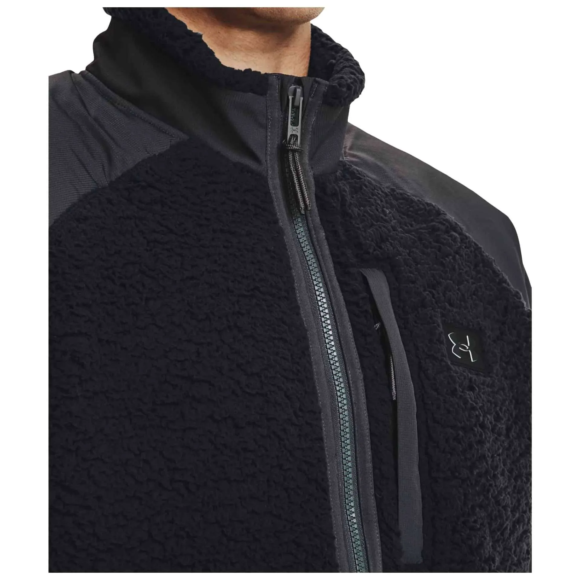 Under Armour Men’s UA Legacy Sherpa Full-Zip – Black / Jet Gray