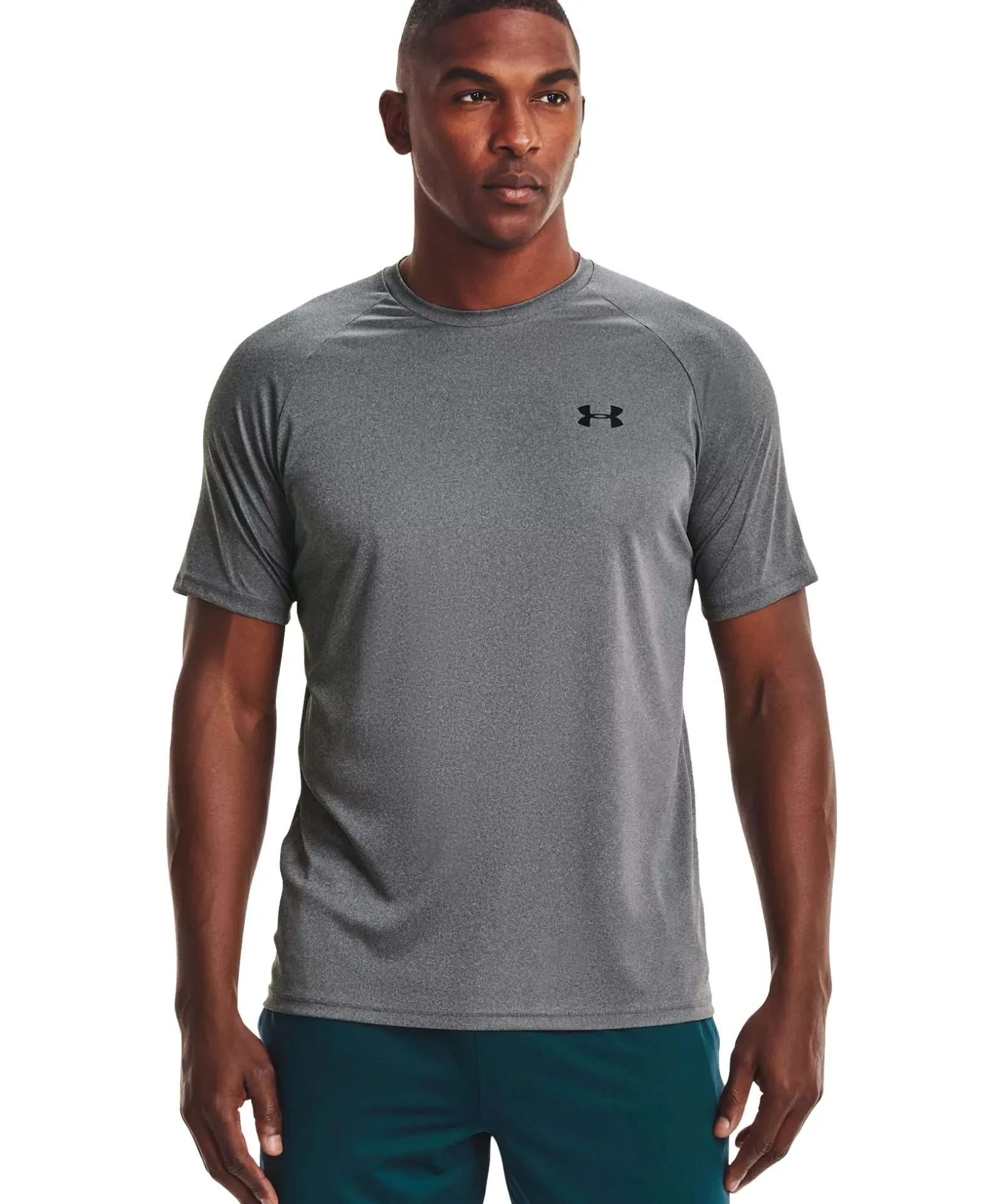 Under Armour Men’s UA Velocity Short Sleeve – Pitch Gray Light Heather / Black