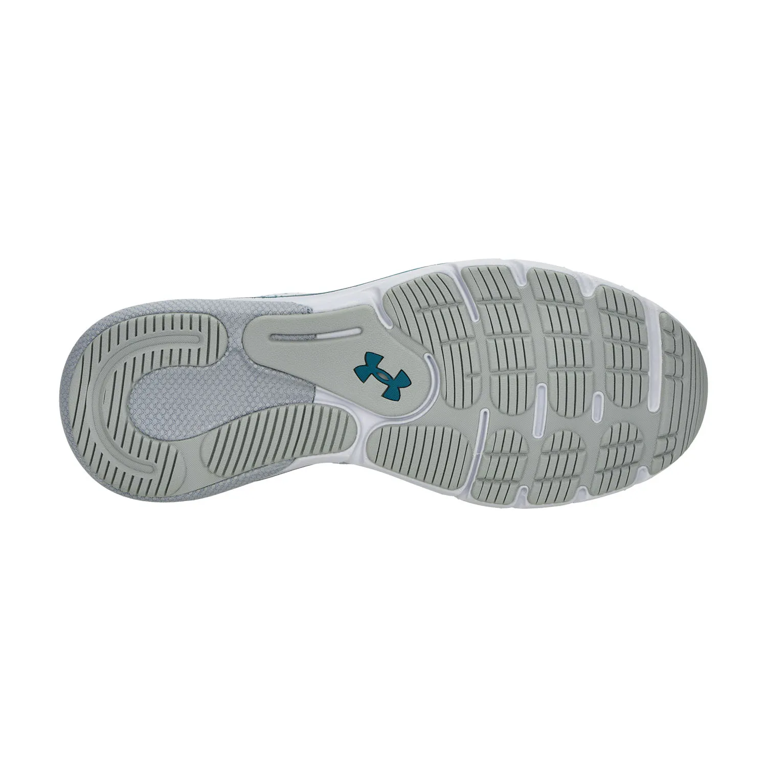 Under Armour Turbulence 2 Shoes - Halo Gray, Hydro Teal, Circuit Teal.