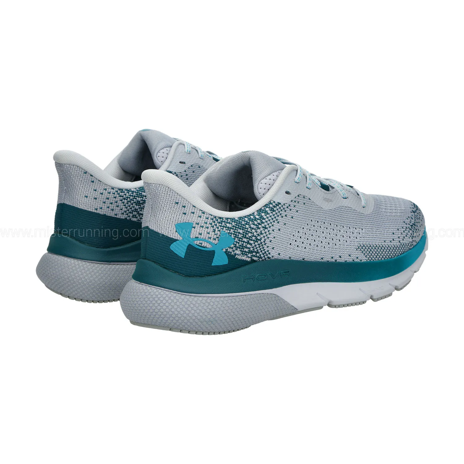 Under Armour Turbulence 2 Shoes - Halo Gray, Hydro Teal, Circuit Teal.