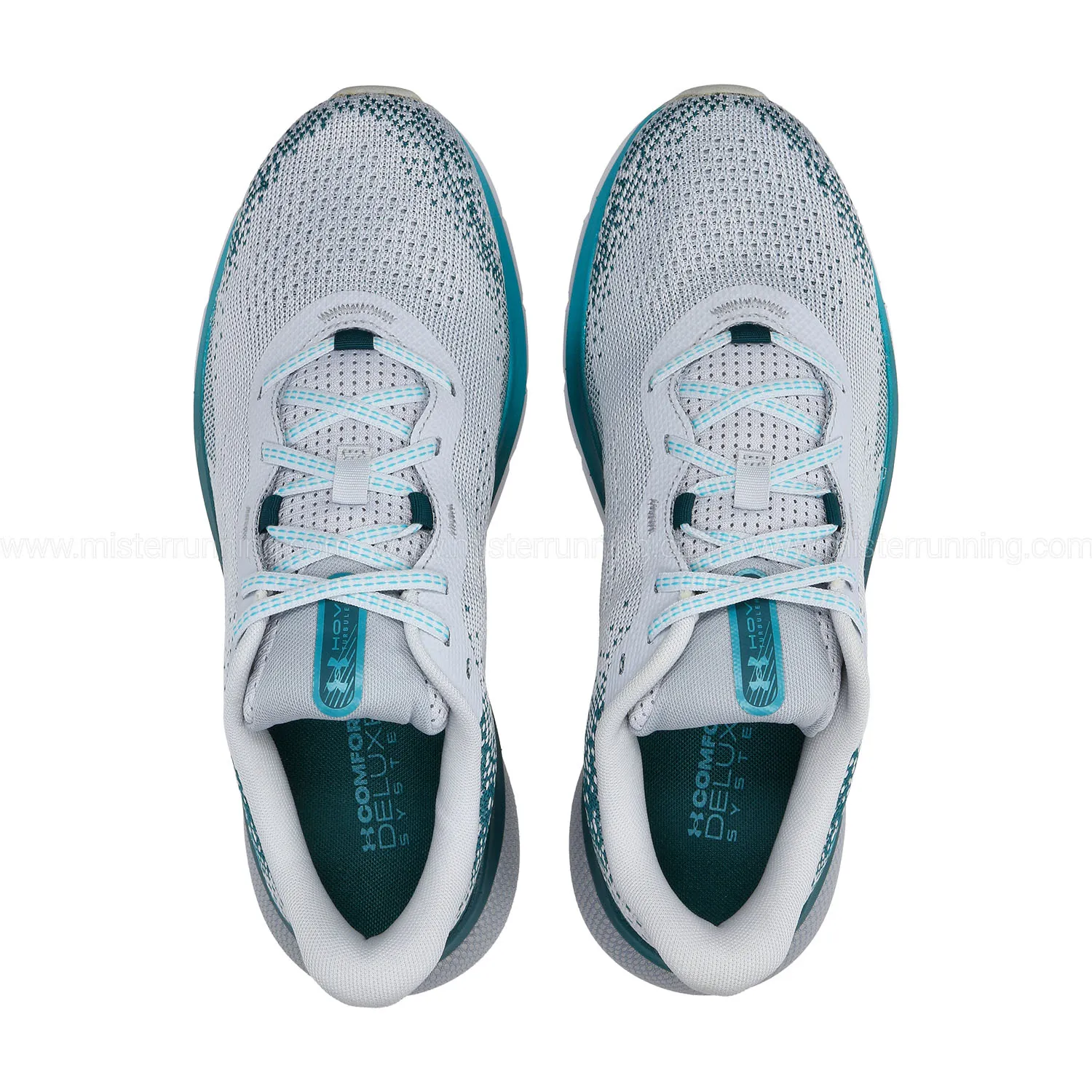 Under Armour Turbulence 2 Shoes - Halo Gray, Hydro Teal, Circuit Teal.