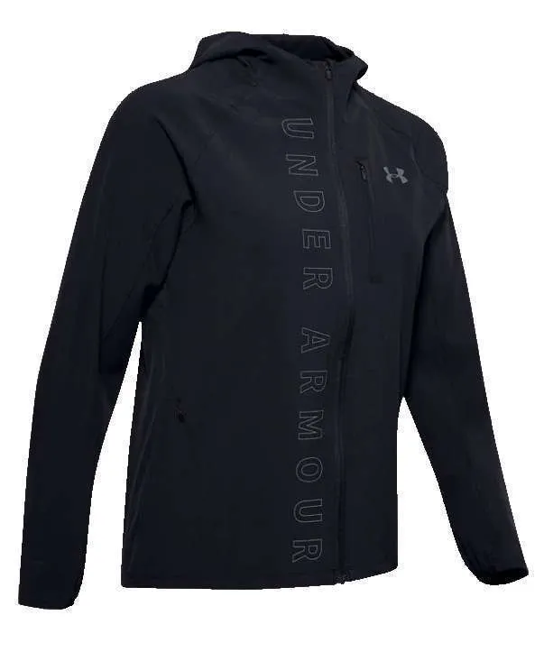 Under Armour Women’s Qualifier OutRun The Storm Jacket (Black/Black/Reflective)