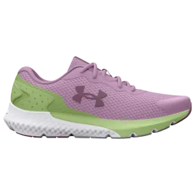 Under Armour youth sneaker - Charged Rogue 3 in Fresh Orchid/Lumos Lime/Misty Purple