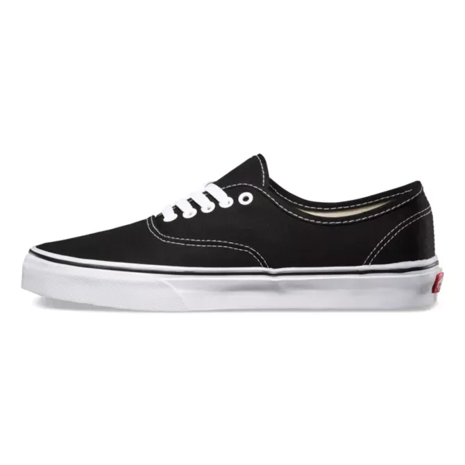 VANS AUTHENTIC BLACK WHITE - Result: Vans Authentic Sneakers in Black and White