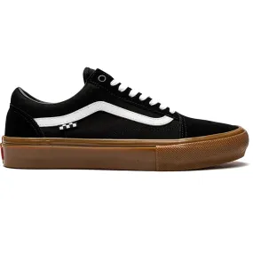 Vans Old Skool Skate Shoes - Black/Gum/White