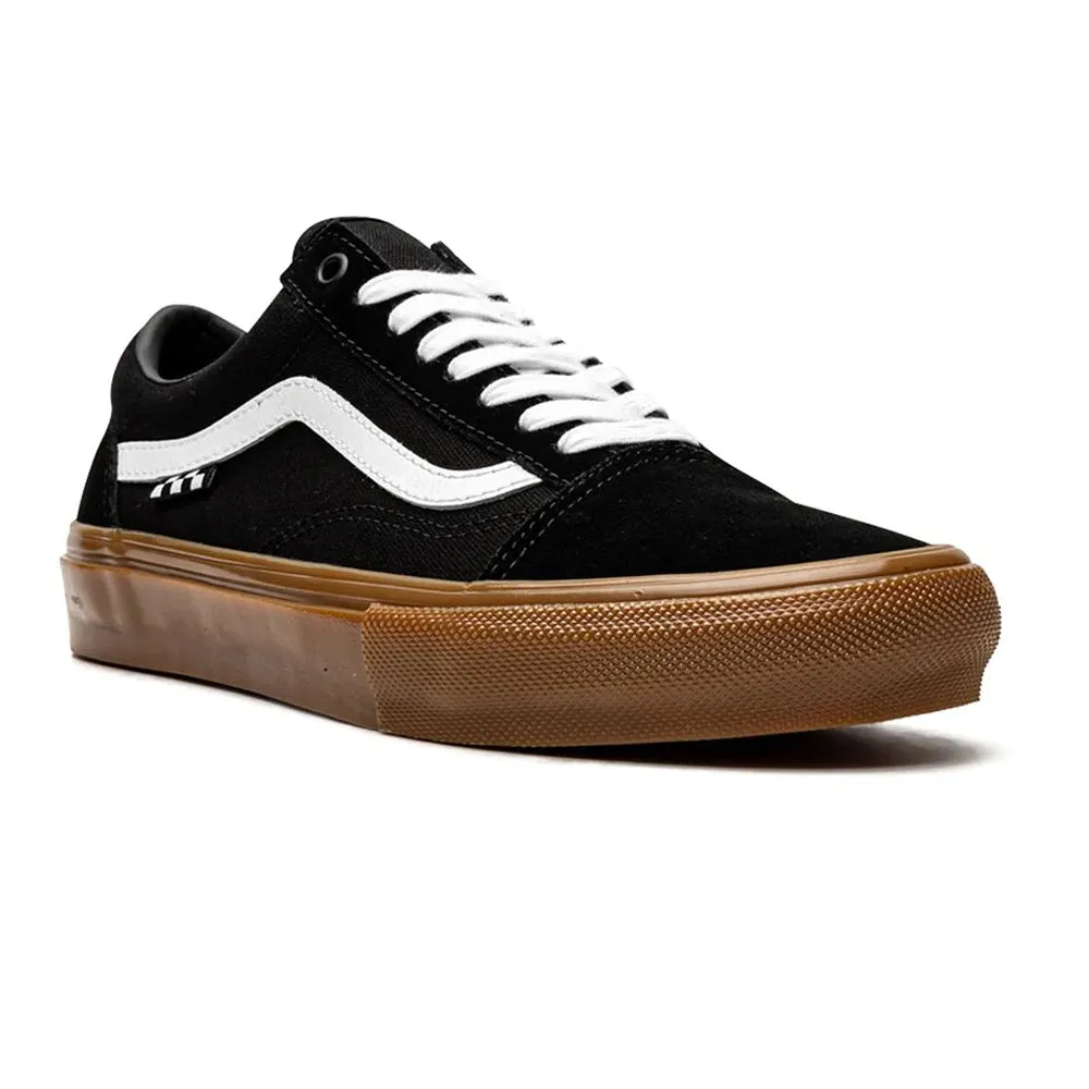 Vans Old Skool Skate Shoes - Black/Gum/White