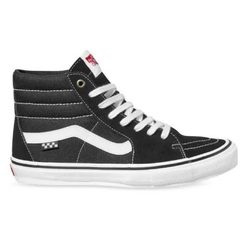 Vans Skate Hi shoes in Black/White.