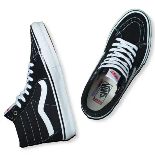 Vans Skate Hi shoes in Black/White.