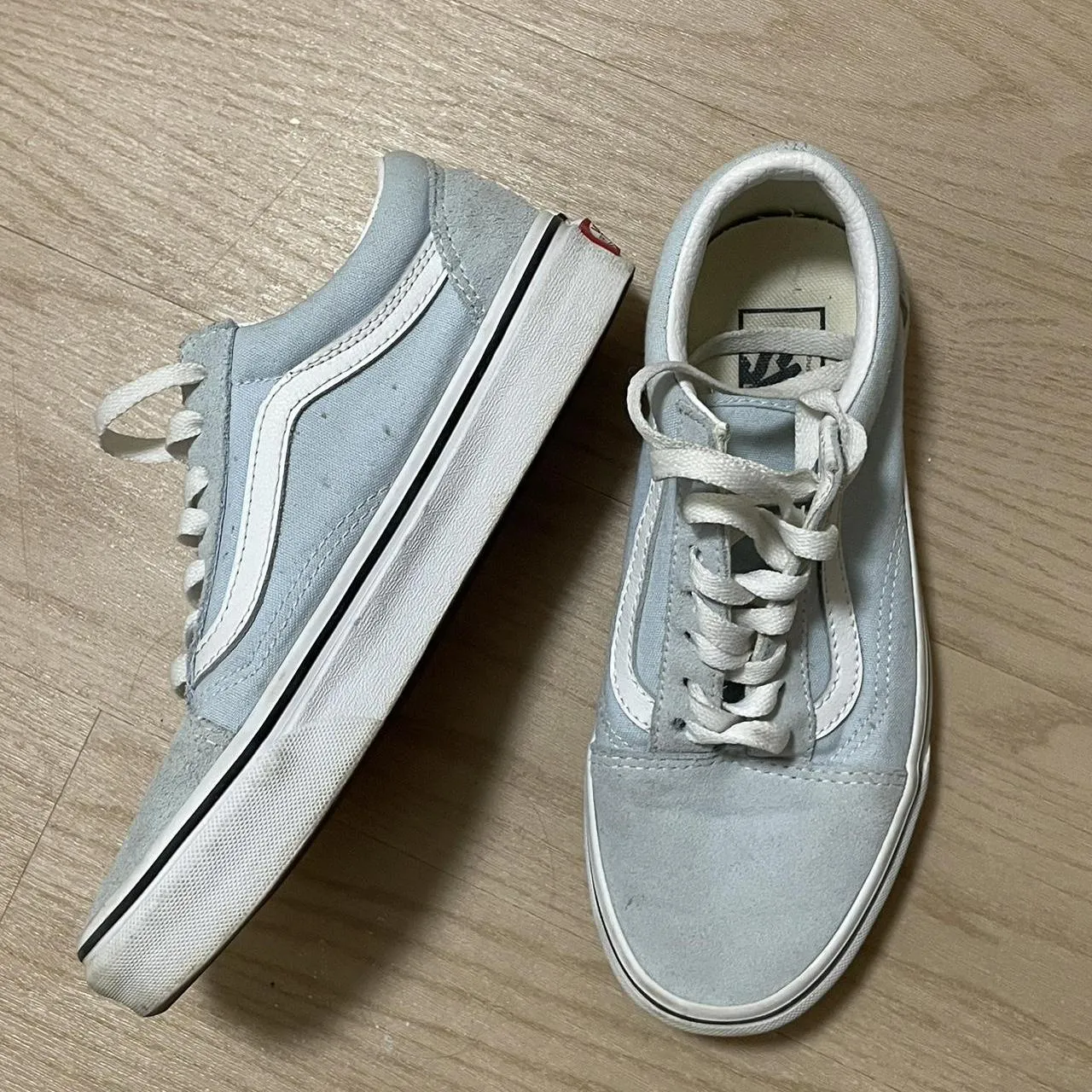 Vans Women's Blue and White Trainers