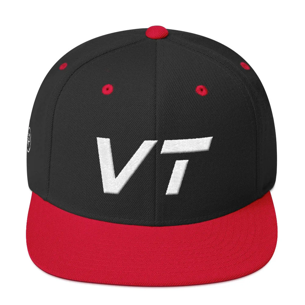 Vermont hat - Flat brim - White embroidery - VT - Multiple color options available