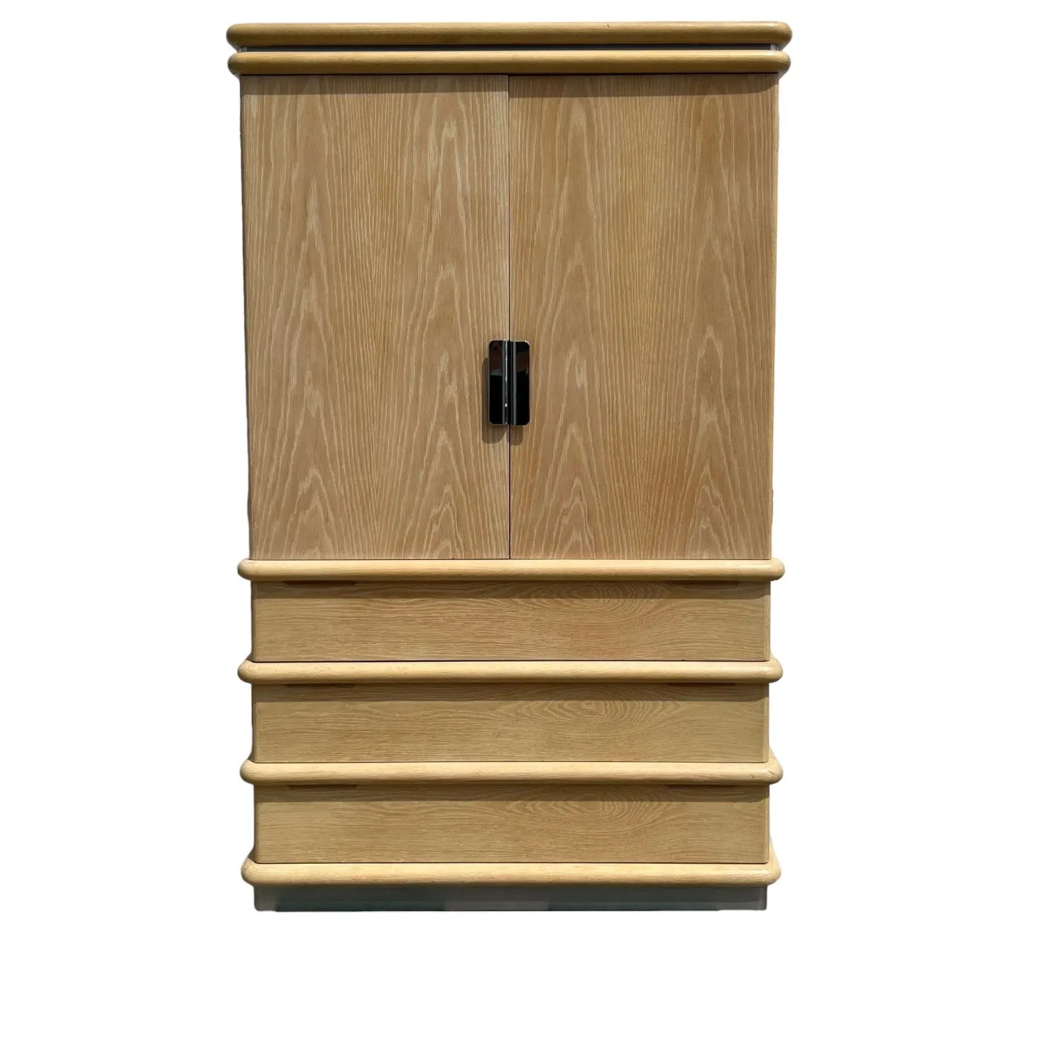 Vintage Jay Spectre Cerused Oak Armoire (Jay Spectre for Century Furniture)