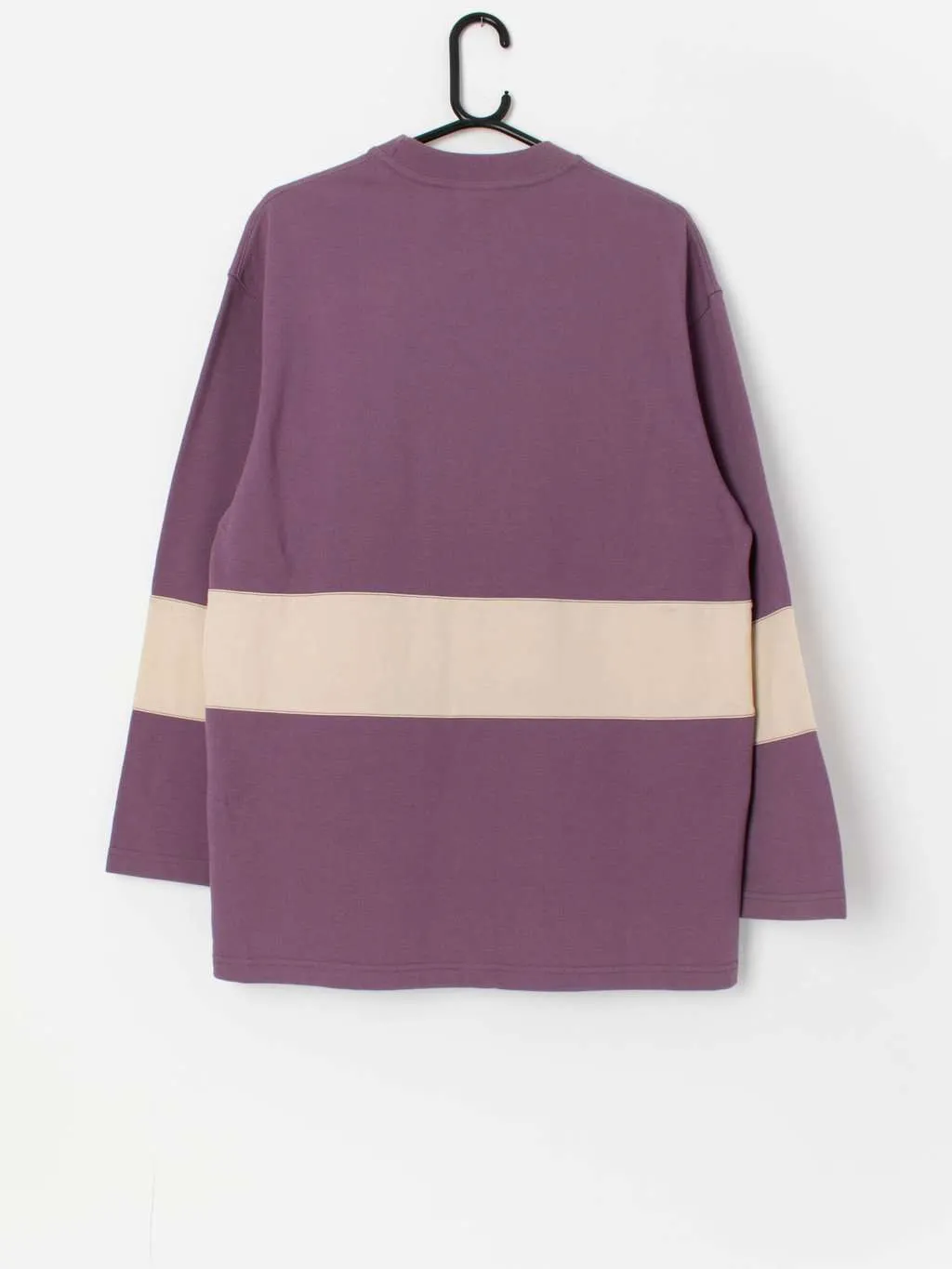 Vintage Oxbow sweatshirt in purple and cream – Medium / Large