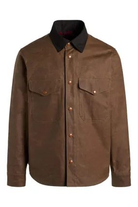 Waxed Dark Tan Heavy Shirt