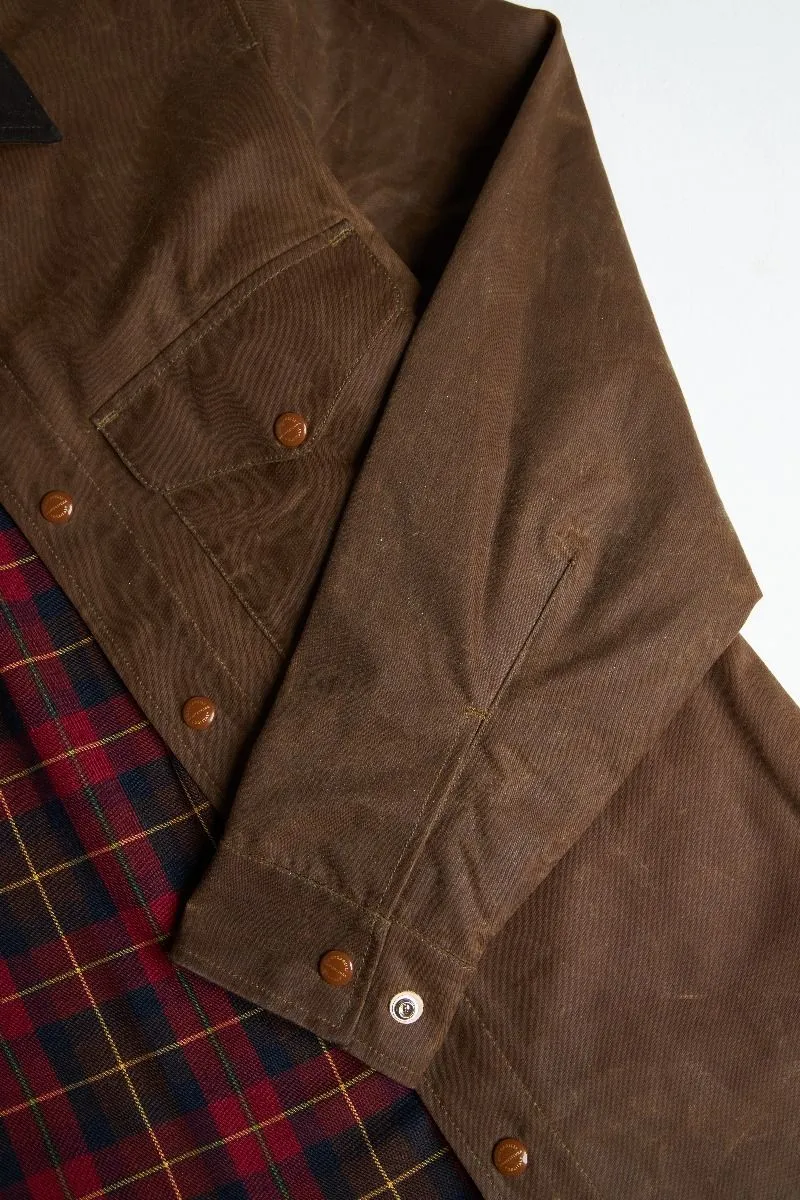 Waxed Dark Tan Heavy Shirt