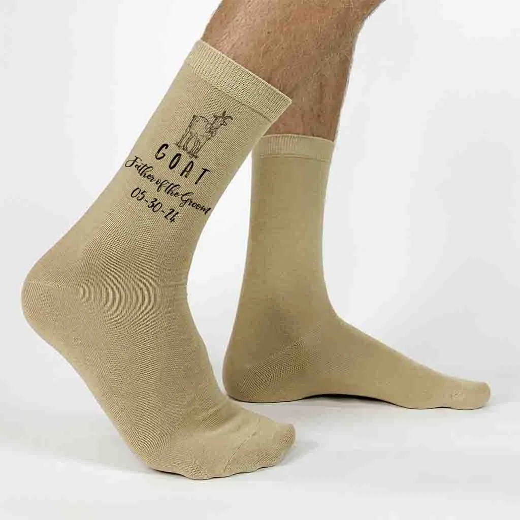 Wedding Socks for Father of the Groom - Customized and Unique