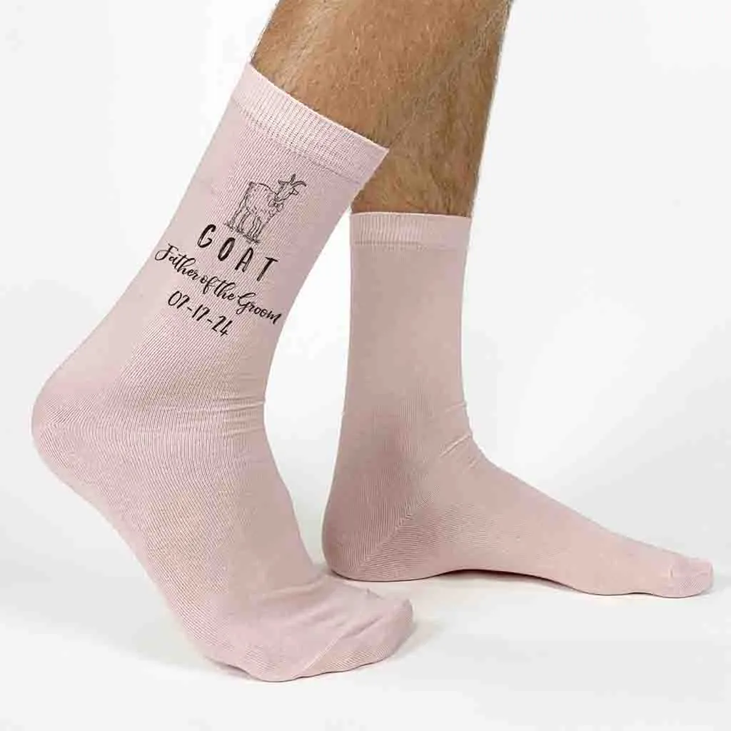 Wedding Socks for Father of the Groom - Customized and Unique