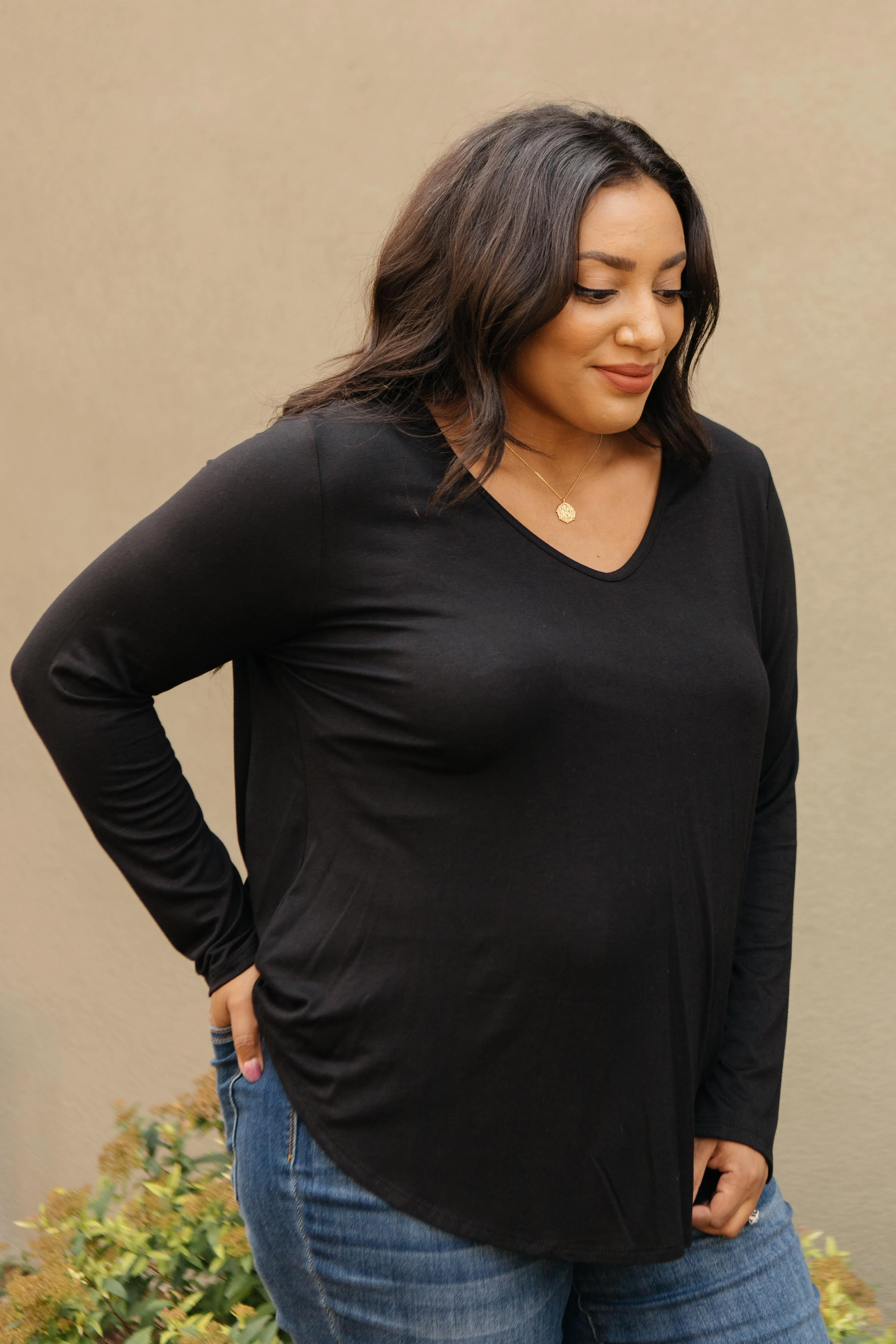 Wendi Top in Ebony - In Stock