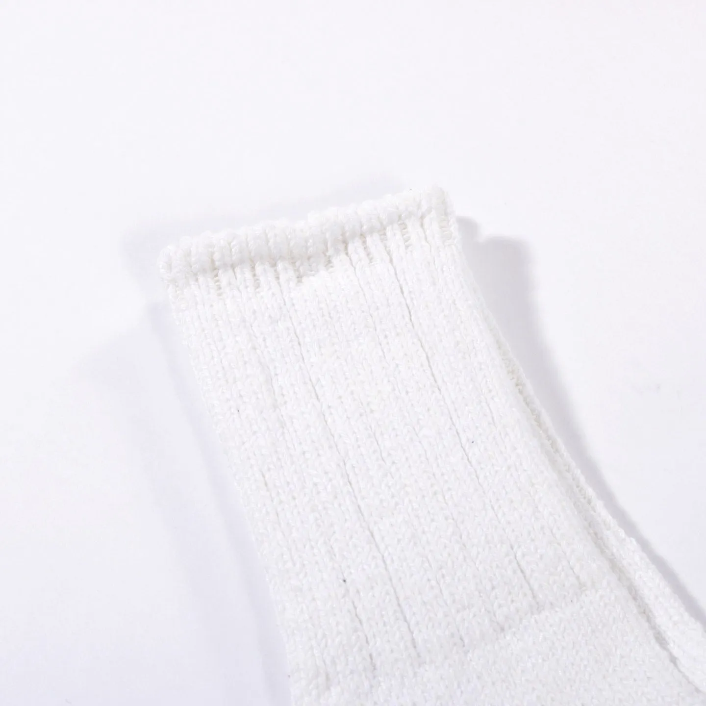 White Cotton Socks - 60 Yarns - KAPITAL