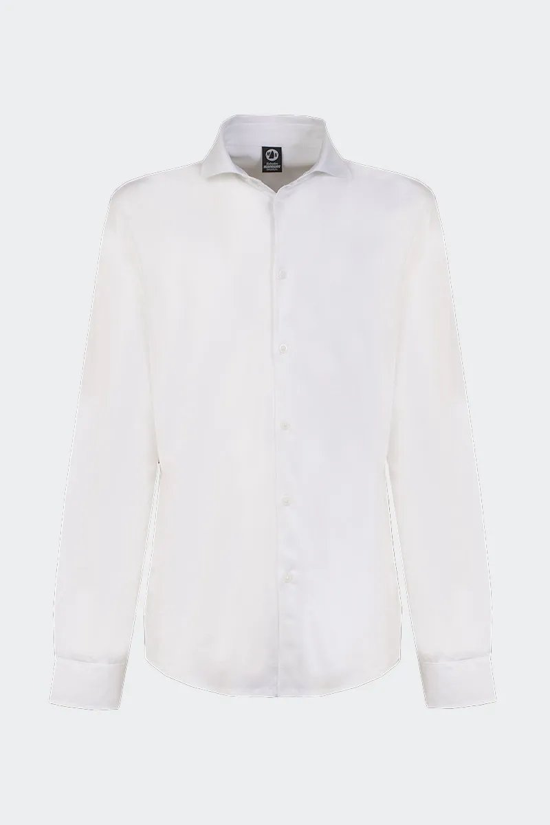 White Scottish Cotton Shirt